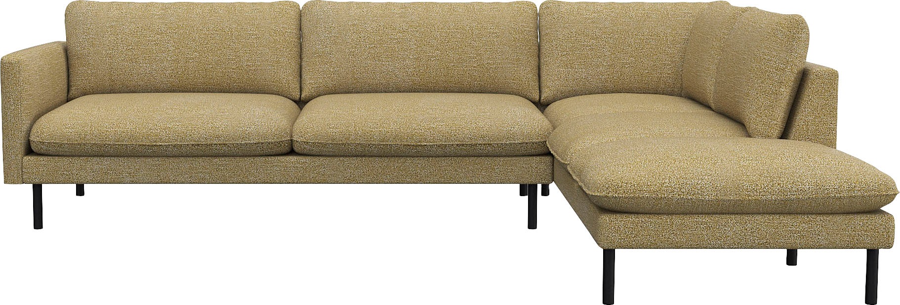 FLEXLUX Ecksofa "Bolzano, elegant und bequem, L-Form", Sitzaufbau mit Kalts günstig online kaufen
