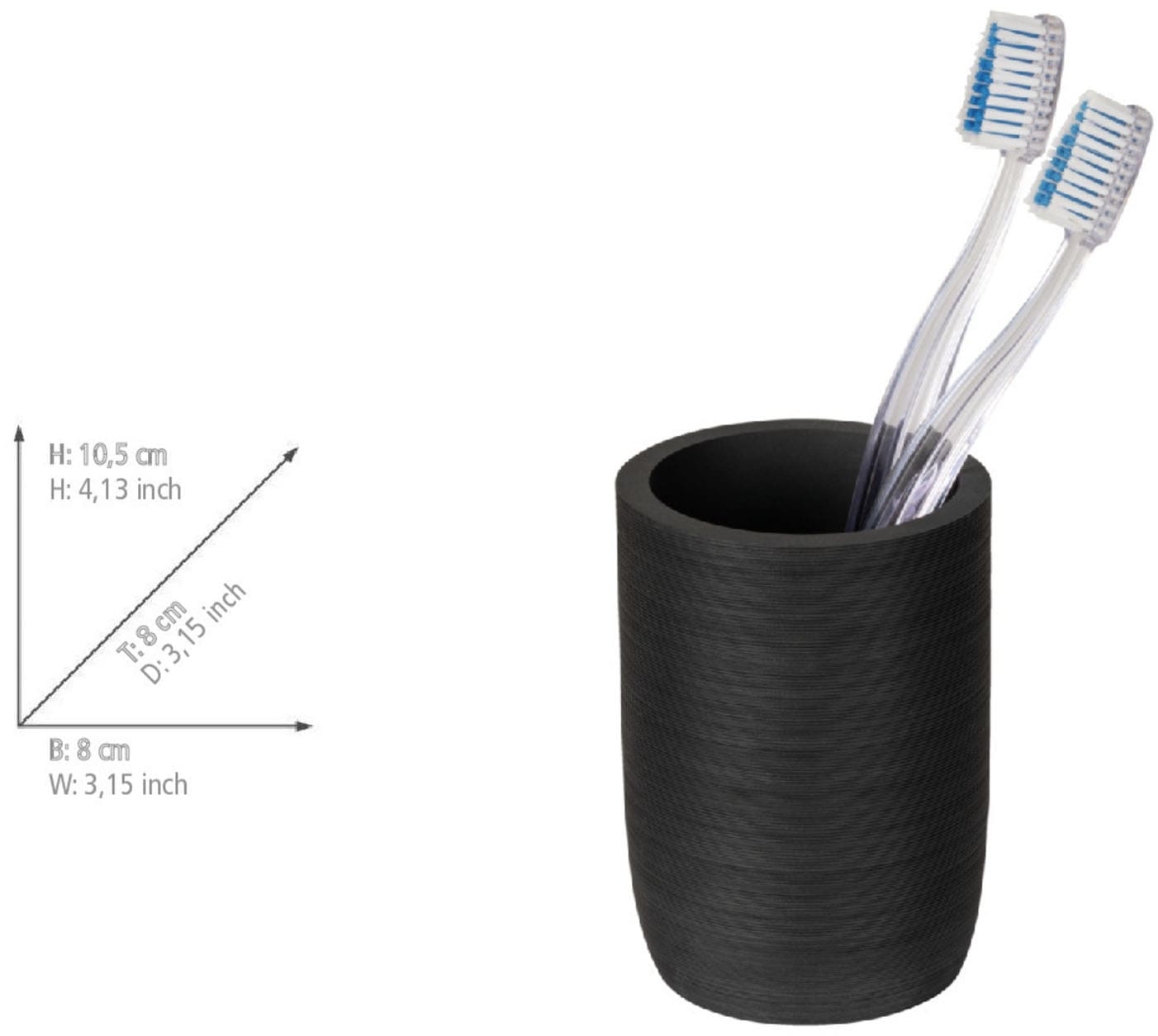 WENKO Badaccessoire-Set »Altavalle« bestehend aus Seifenspender und Zahnputzbecher, Polyresin