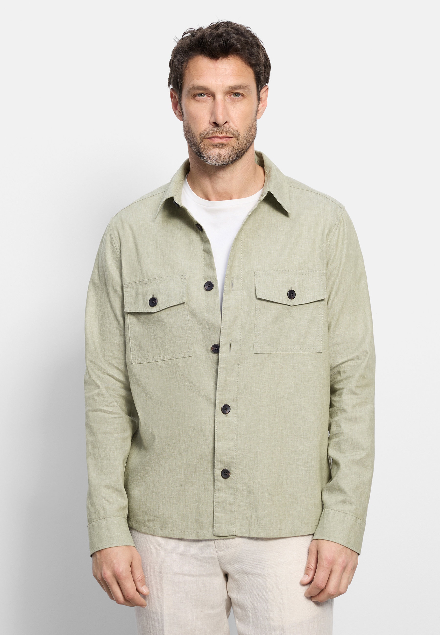 OLYMP "OLYMP Casual, Overshirt, Kent"
