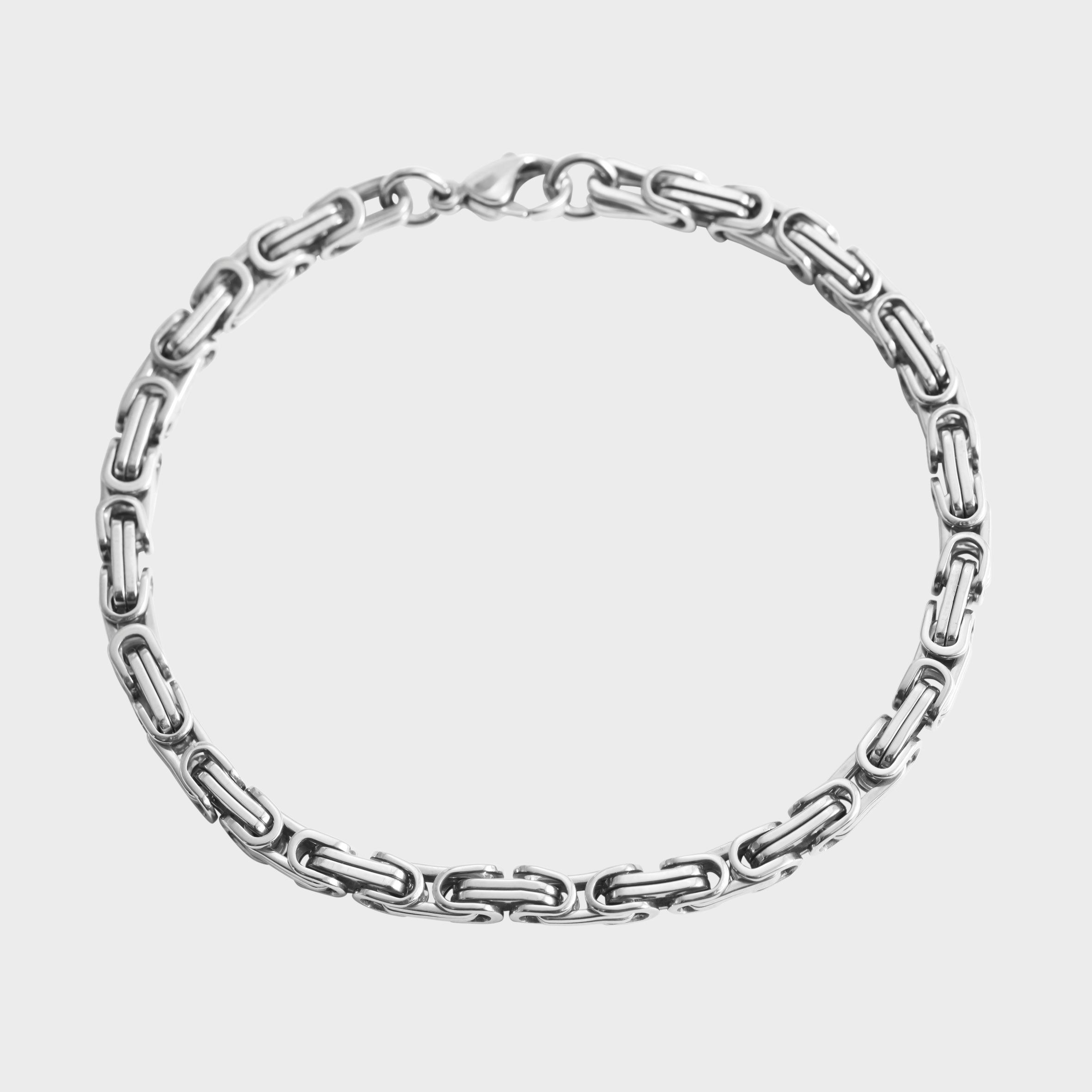 Gliederarmband ADELIA´S "Unisex Armband – Gliederarmband aus Edelstahl 20 cm", silber, Armbänder, Damen, 20cm, Edelstahl, Gliederarmband, Zum Verschenken – ideal zum einfach so