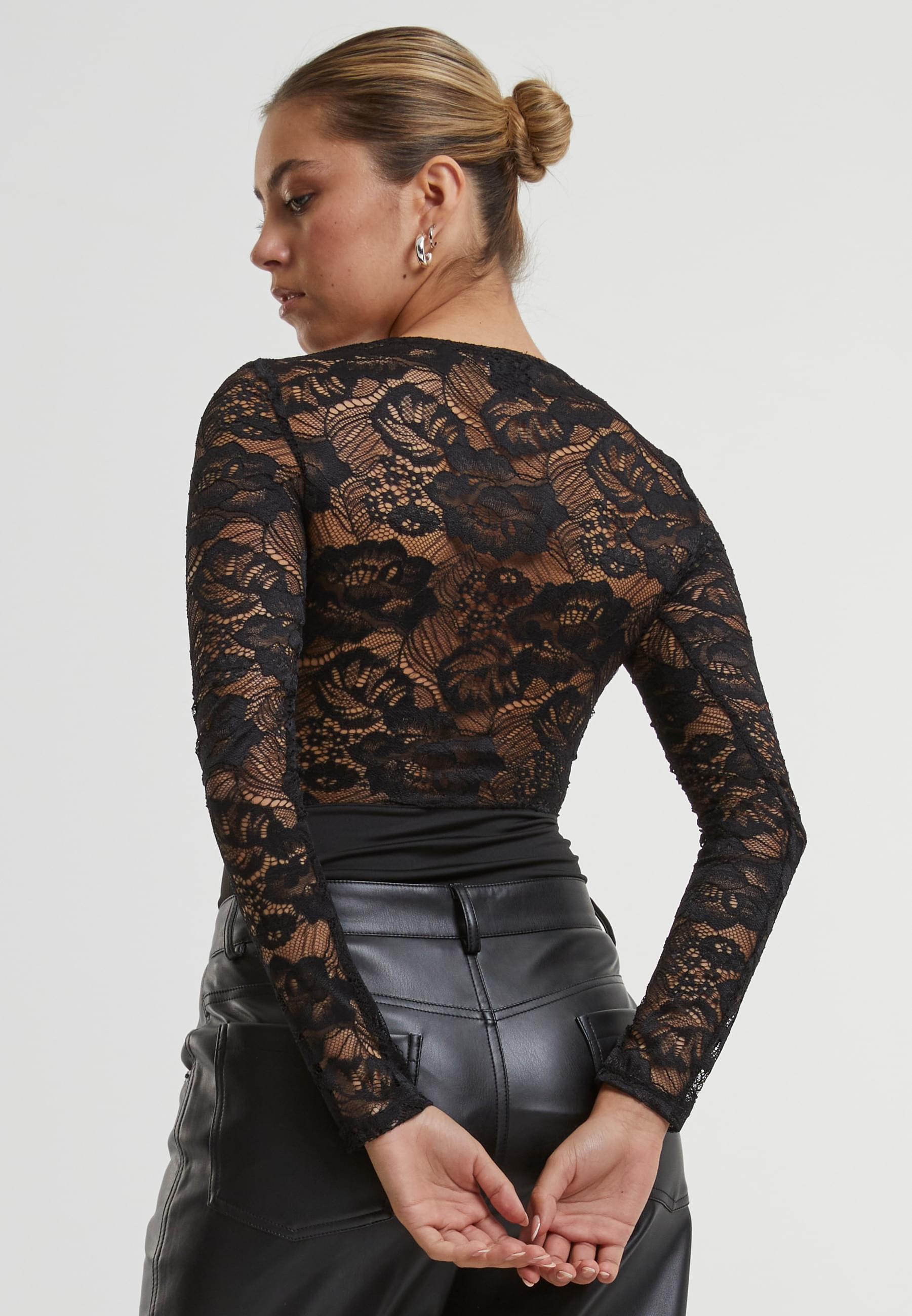 URBAN CLASSICS Body »Urban Classics Ladies Round Neck Lace Body«