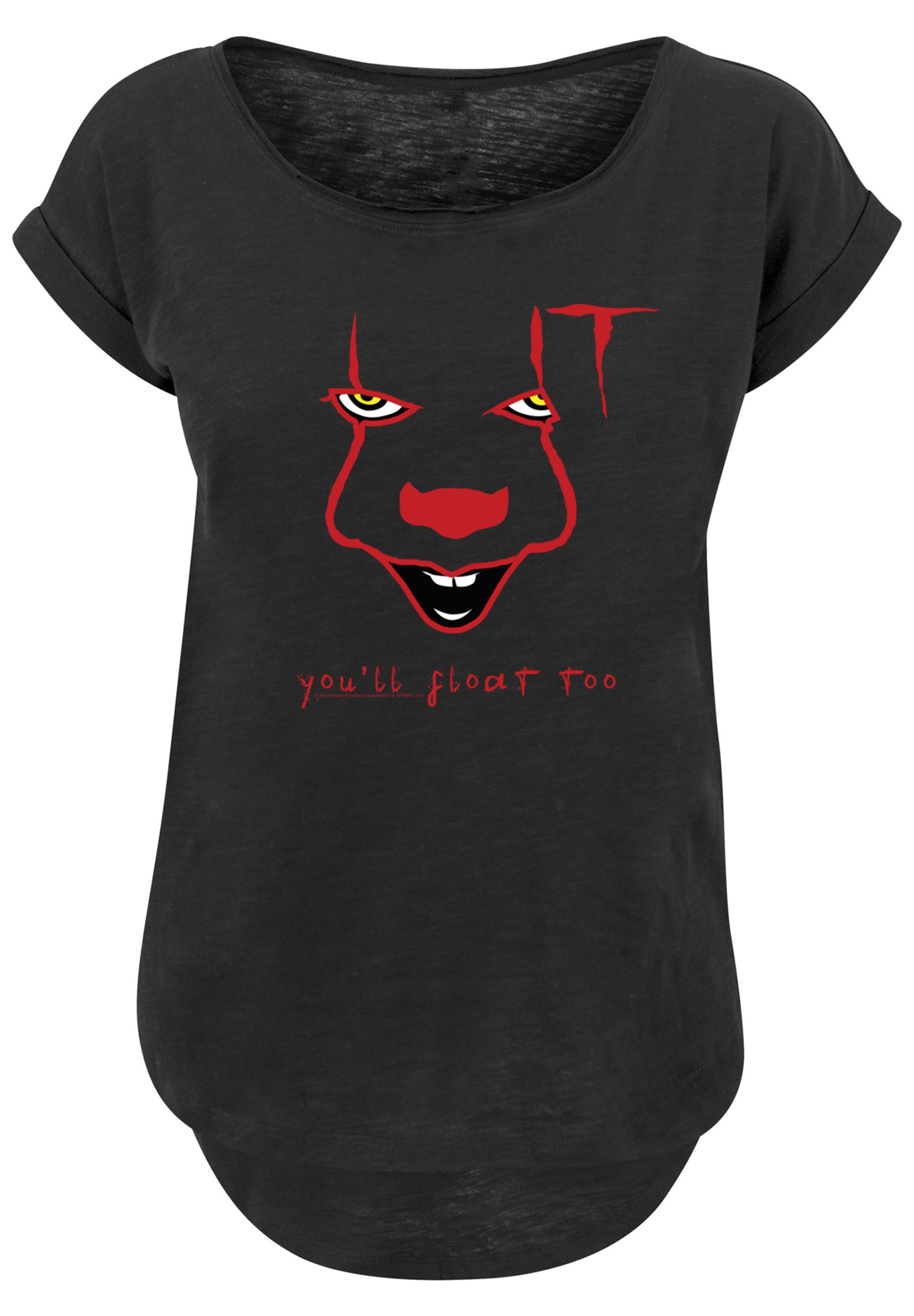 F4NT4STIC T-Shirt »IT Film ES Stephen King Pennywise Float«, Damen,Premium Merch,Lang,Longshirt,Bedruckt