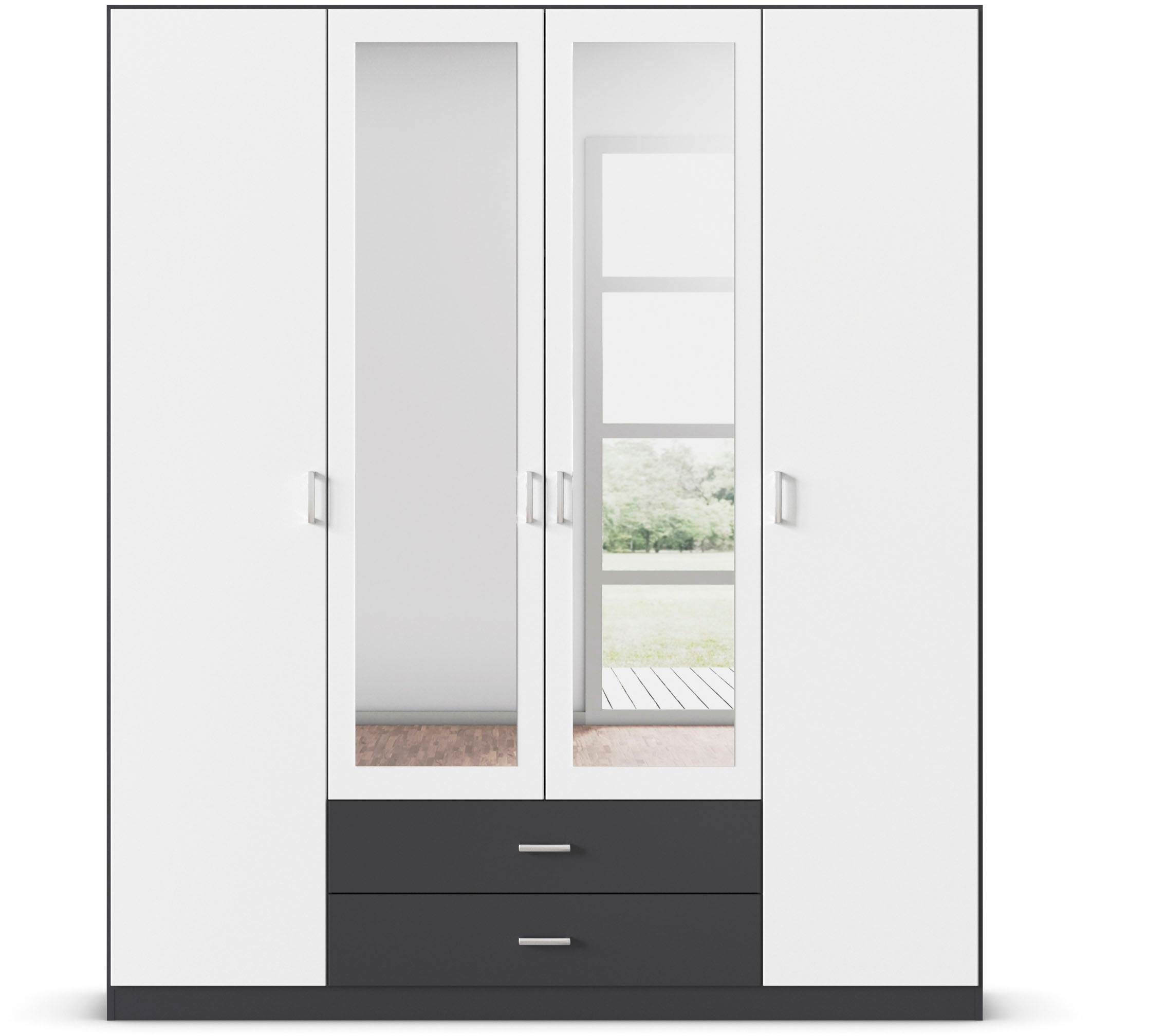 rauch Kleiderschrank "Schrank Garderobe Wäscheschrank GAMMA in 3 Breiten" v günstig online kaufen