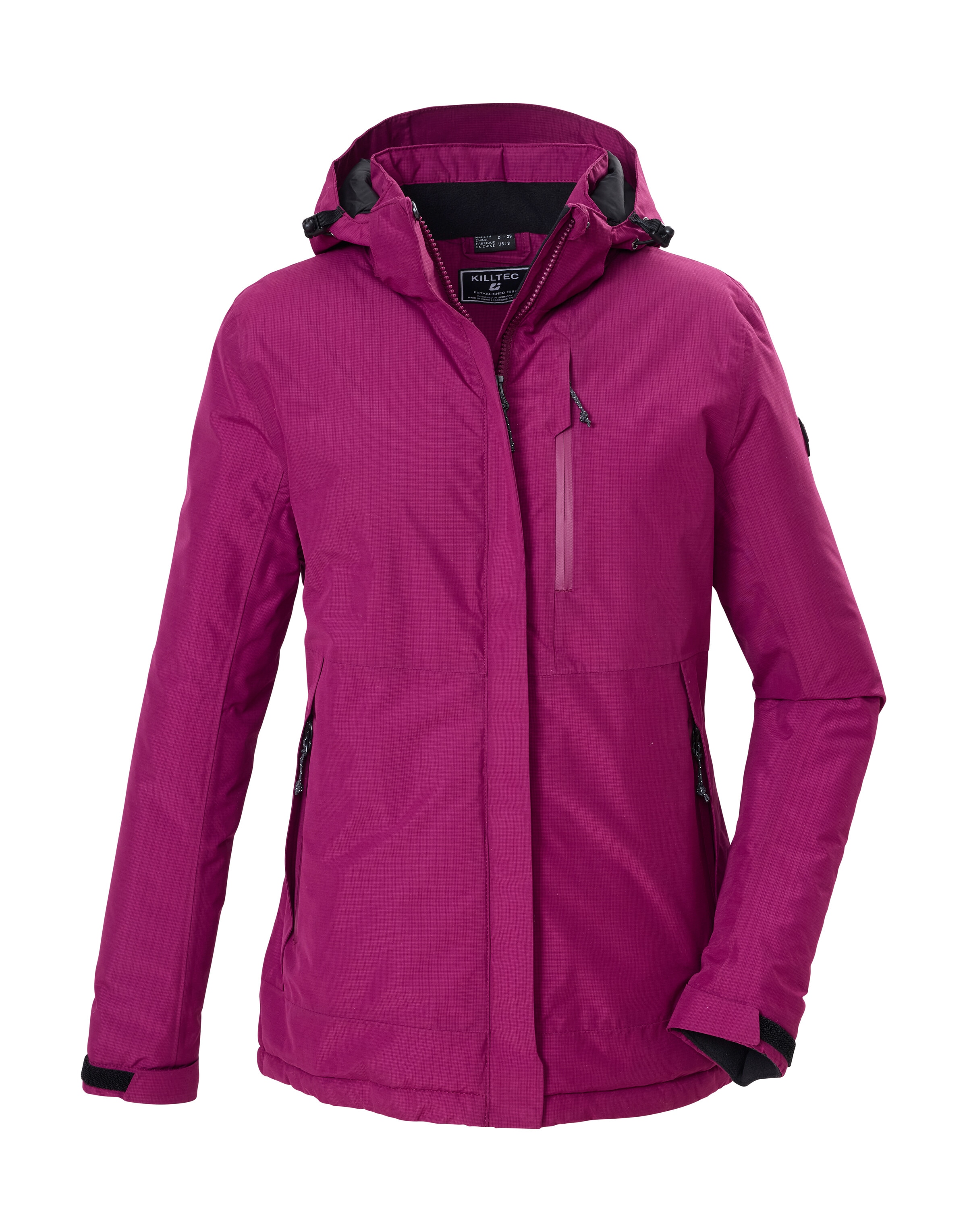 Killtec Funktionsjacke "KOW 225 KG WMN JCKT" Atmungsaktive, wind- und wasserdichte Damenjacke, abnehmbare Kapuze