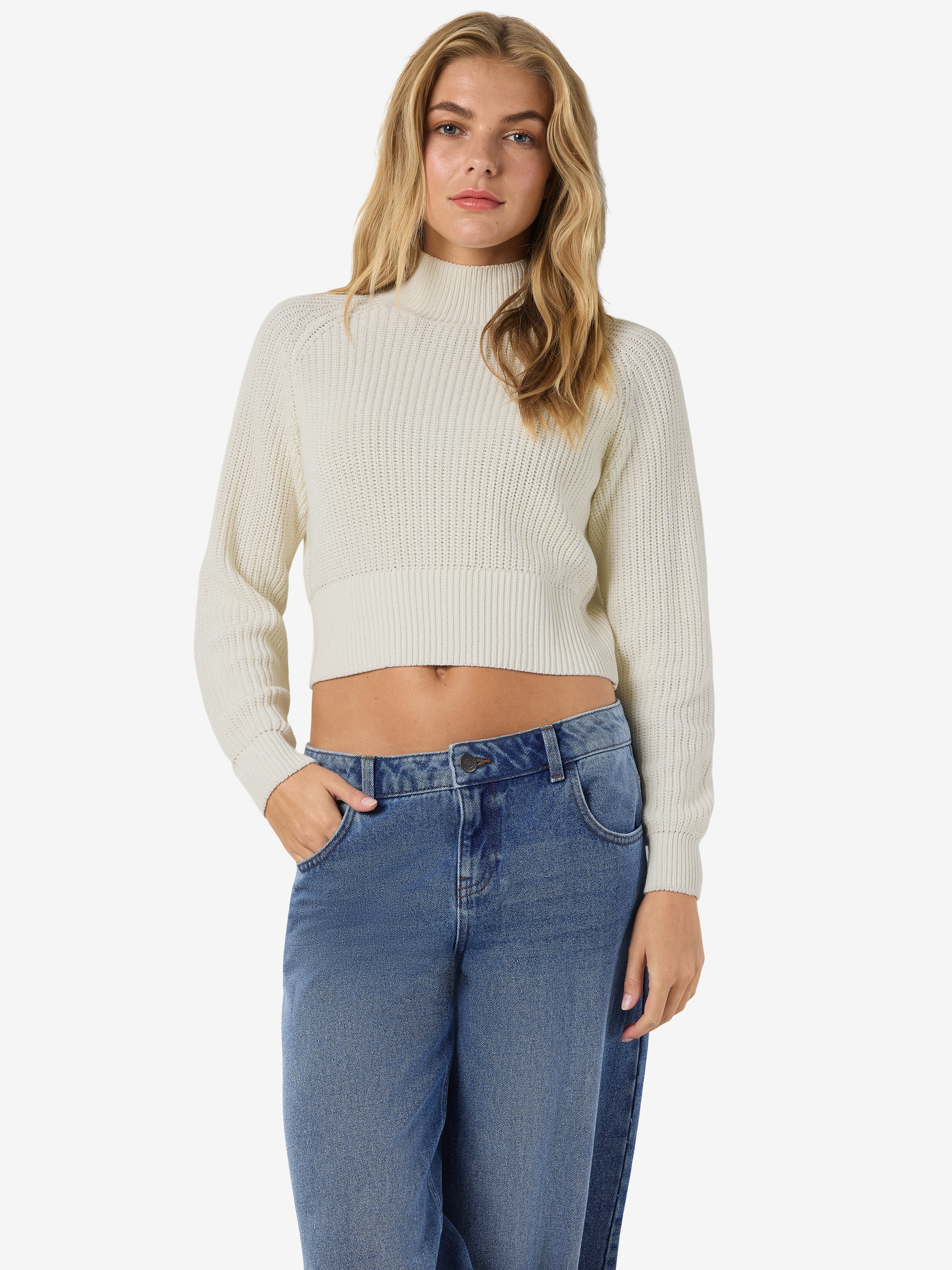 Thumbnail - Noisy may Stehkragenpullover "NMDARA L/S HIGH NECK KNIT FWD NOOS"