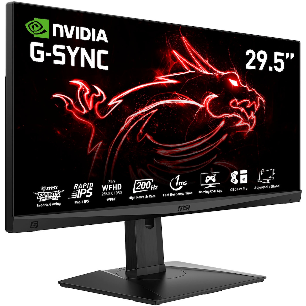 MSI Gaming-LED-Monitor »Optix MAG301RF«, 75 cm/29,5 Zoll, 2560 x 1080 px, WFHD, 1 ms Reaktionszeit, 200 Hz