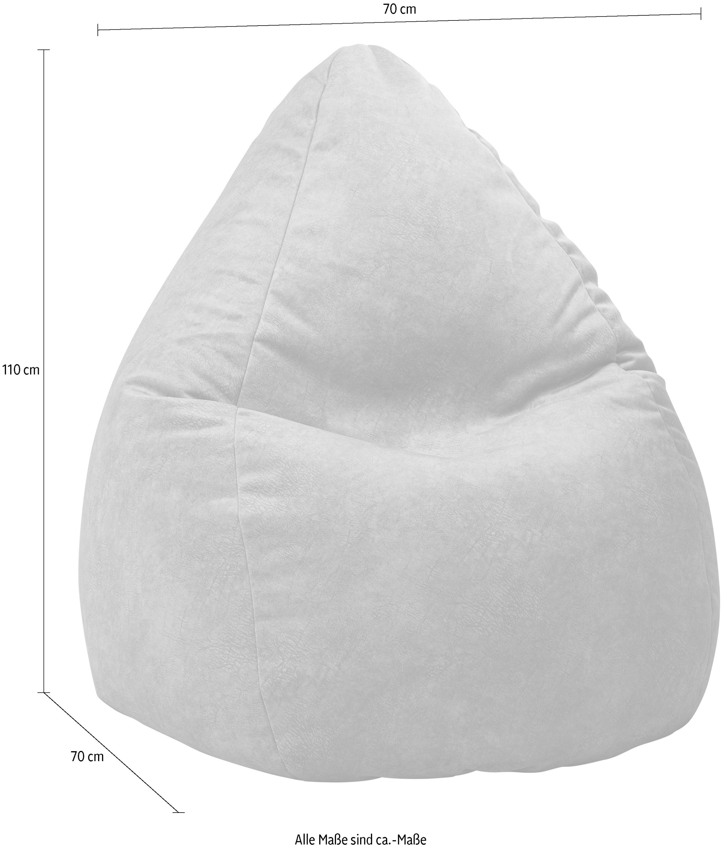 Sitting Point Sitzsack "Beanbag Karolina" 1 Stk. tlg. günstig online kaufen