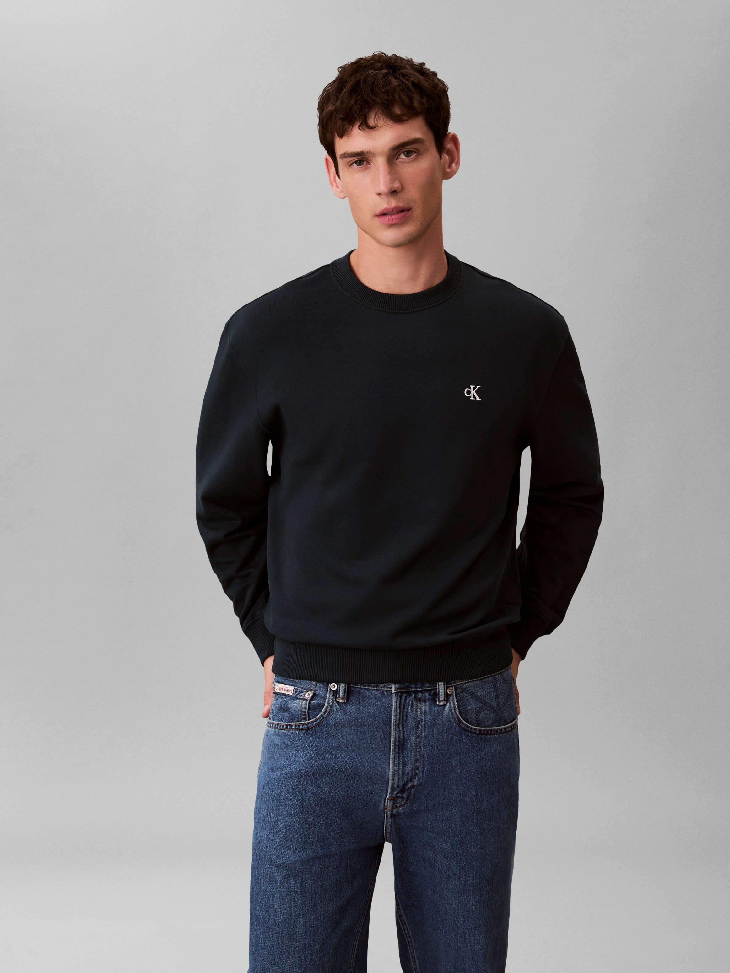 Calvin Klein Jeans Sweatshirt, Regular fit mit Rundhalsausschnitt günstig online kaufen