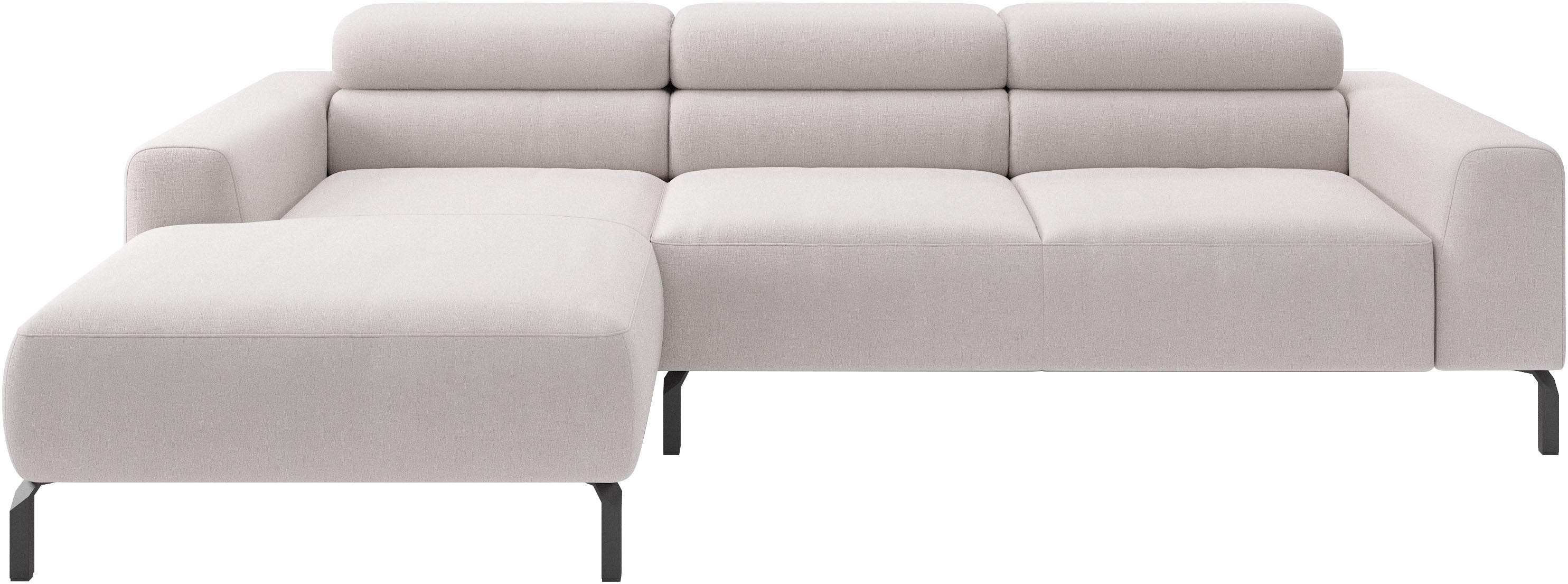 Home affaire Ecksofa "Ecksofa, L-Form, incl. Kopfteilverstellung, Breite 258 cm" wahlweise elektrische Sitztiefenverstellung