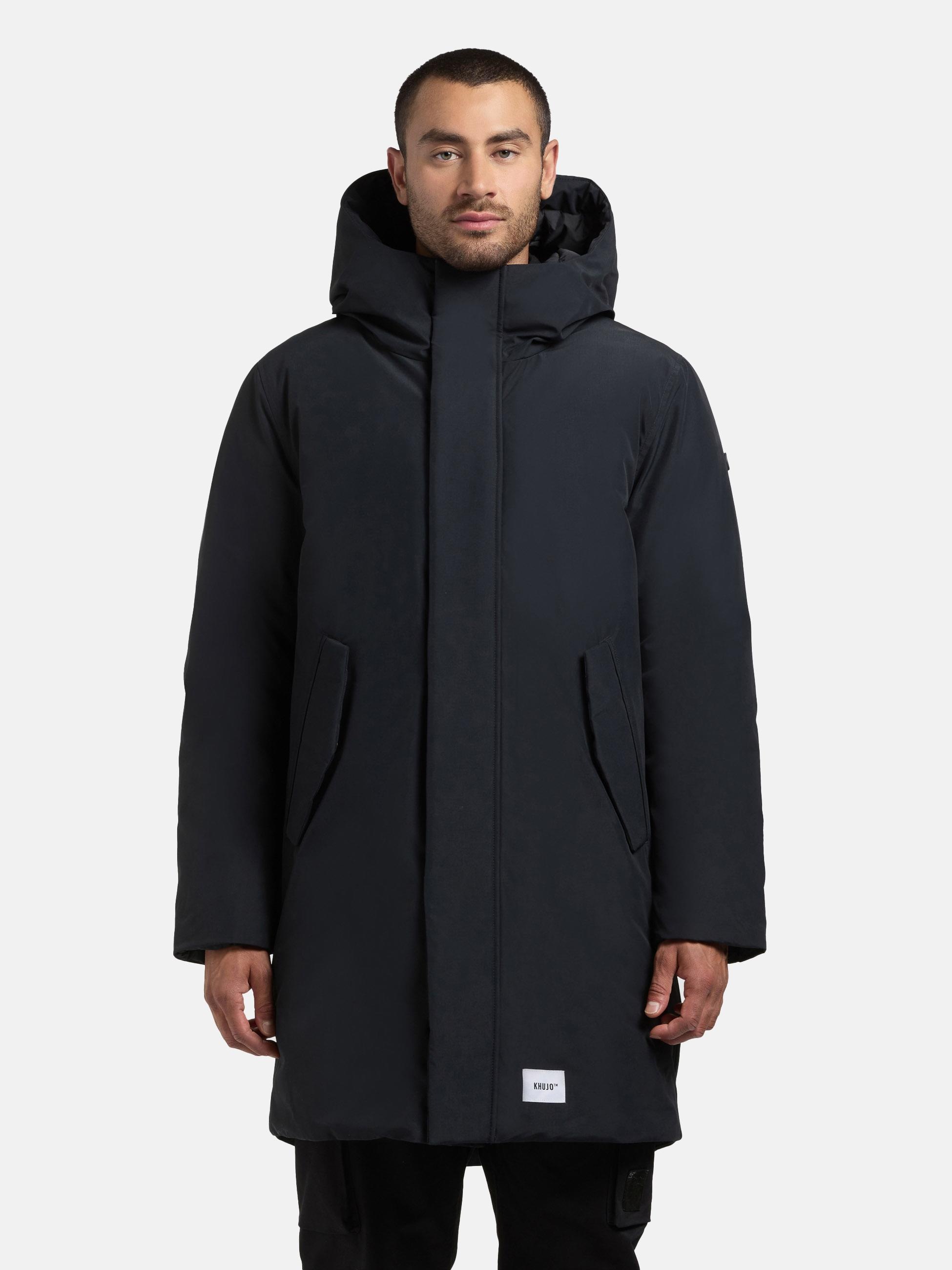 KHUJO Herren Wintermantel "Fogg"blau, Basic, Gr. XL, Obermaterial: 100% Polyester; Innenfutter: 100% Nylon; Wattierung: 100% Polyester, Mäntel,