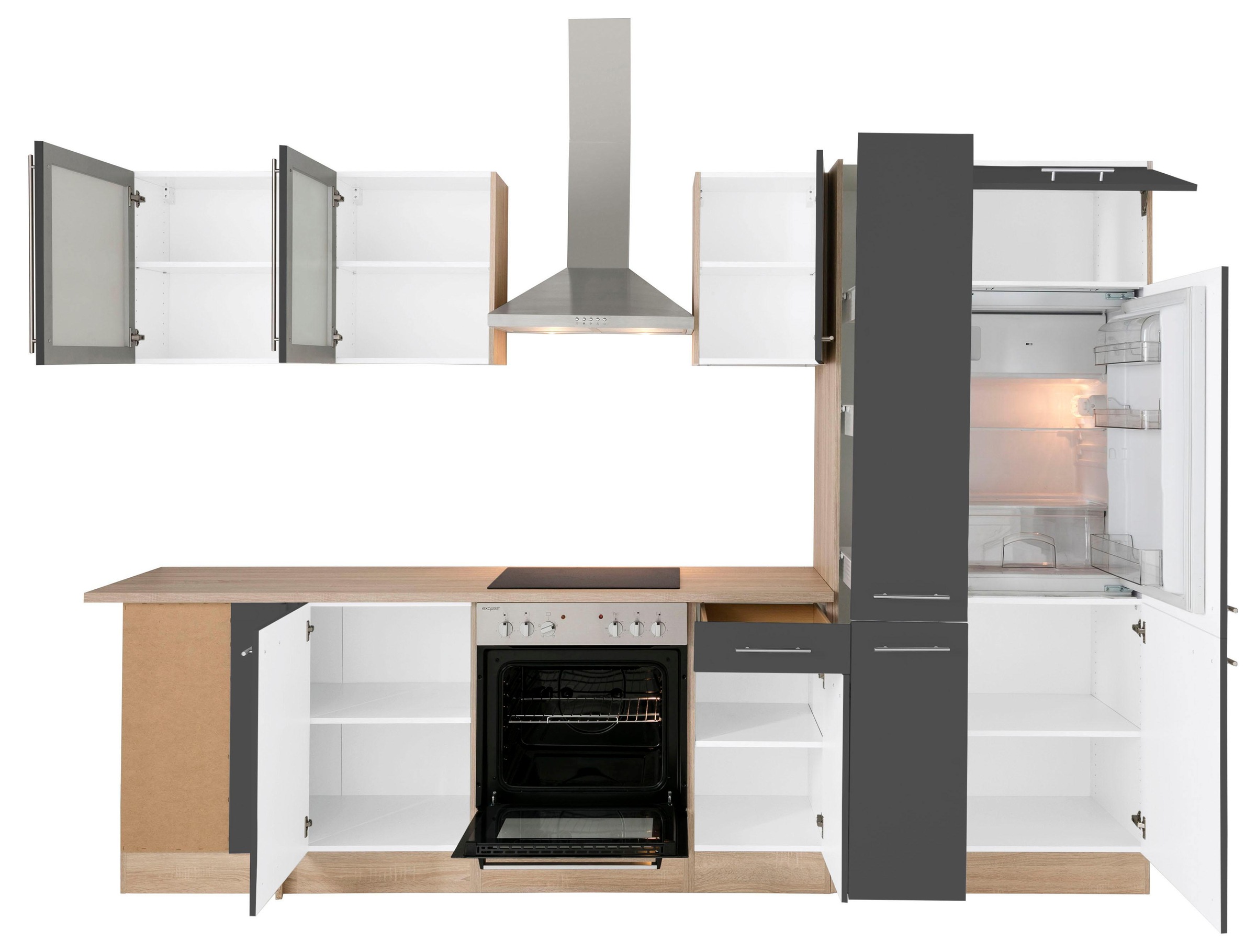 Thumbnail - OPTIFIT Winkelküche "Kalmar" Stellbreite 300x175 cm, wahlweise mit E-Geräten, mit Arbeitsplatte