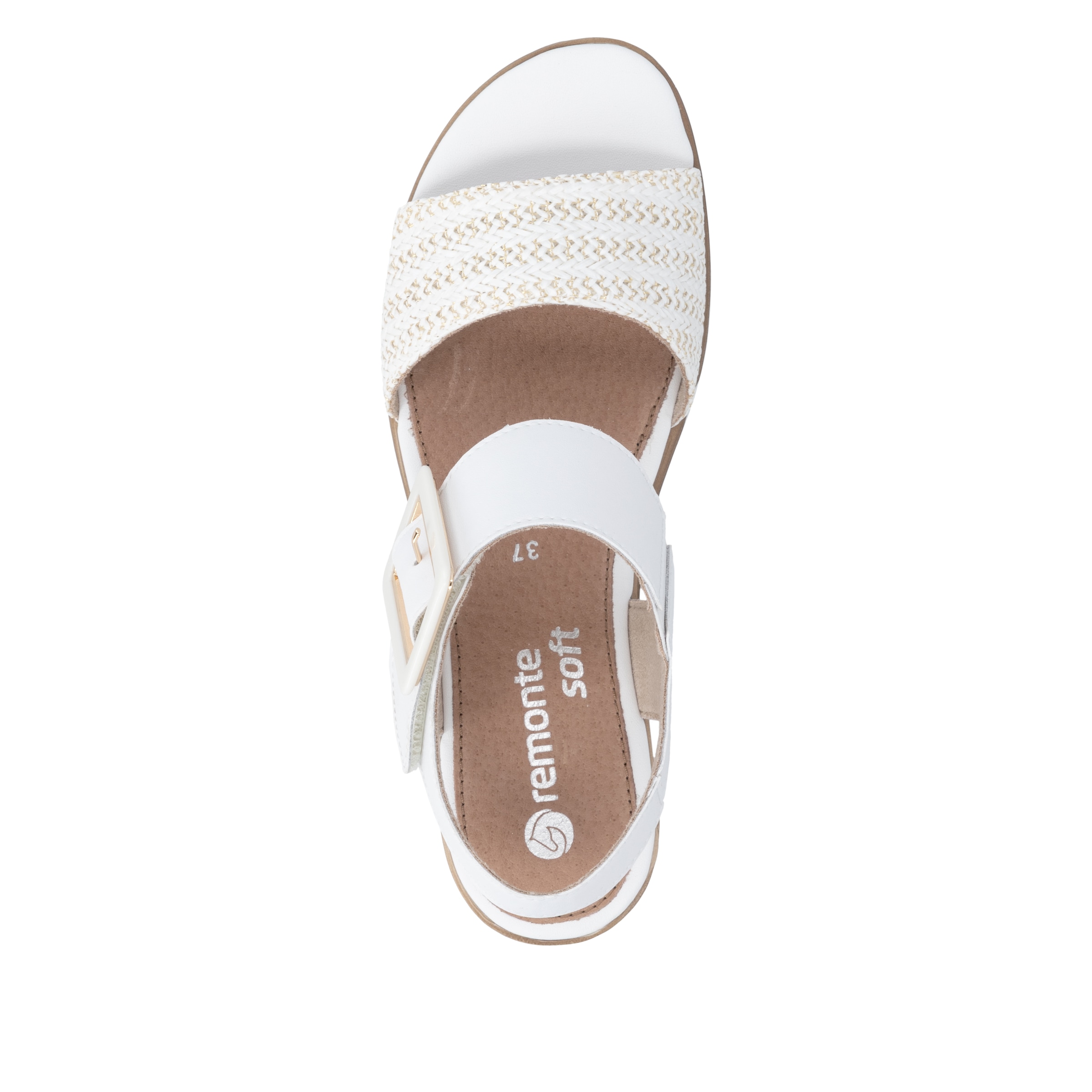 Remonte Sandalette »ELLE-Collection«  Sommerschuh, Sandale, Bequemschuh mit Klett unter der Zierschnalle