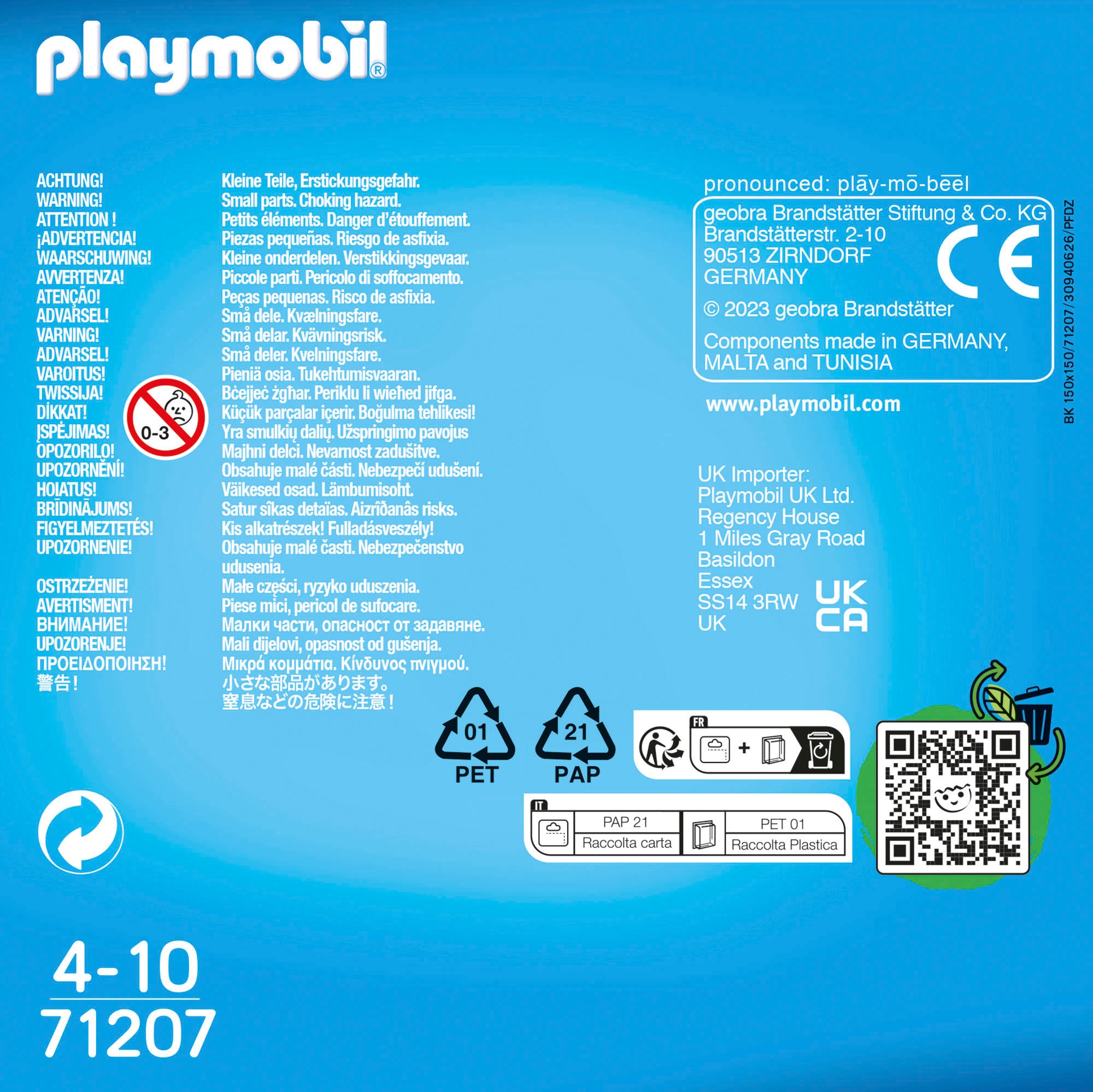 Playmobil® Konstruktions-Spielset »Feuerwehrmänner (71207), DuoPack«, (15 St.), Made in Europe