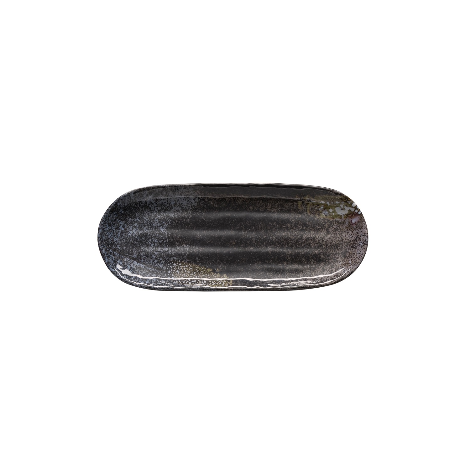 APS Tablett Melamin, innen: Dekor, außen: schwarz oder braun
