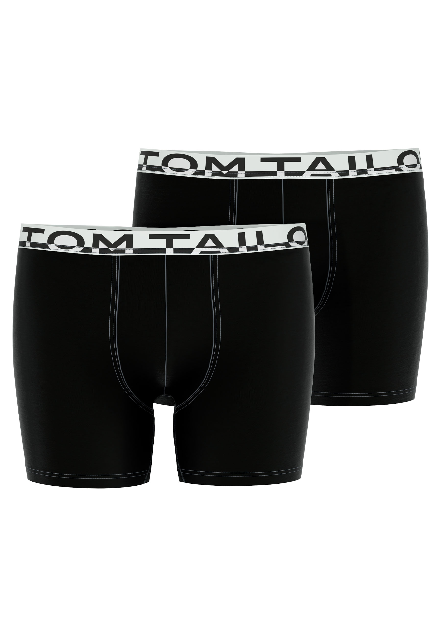 TOM TAILOR Boxershorts, (2er-Pack), mit Logobund