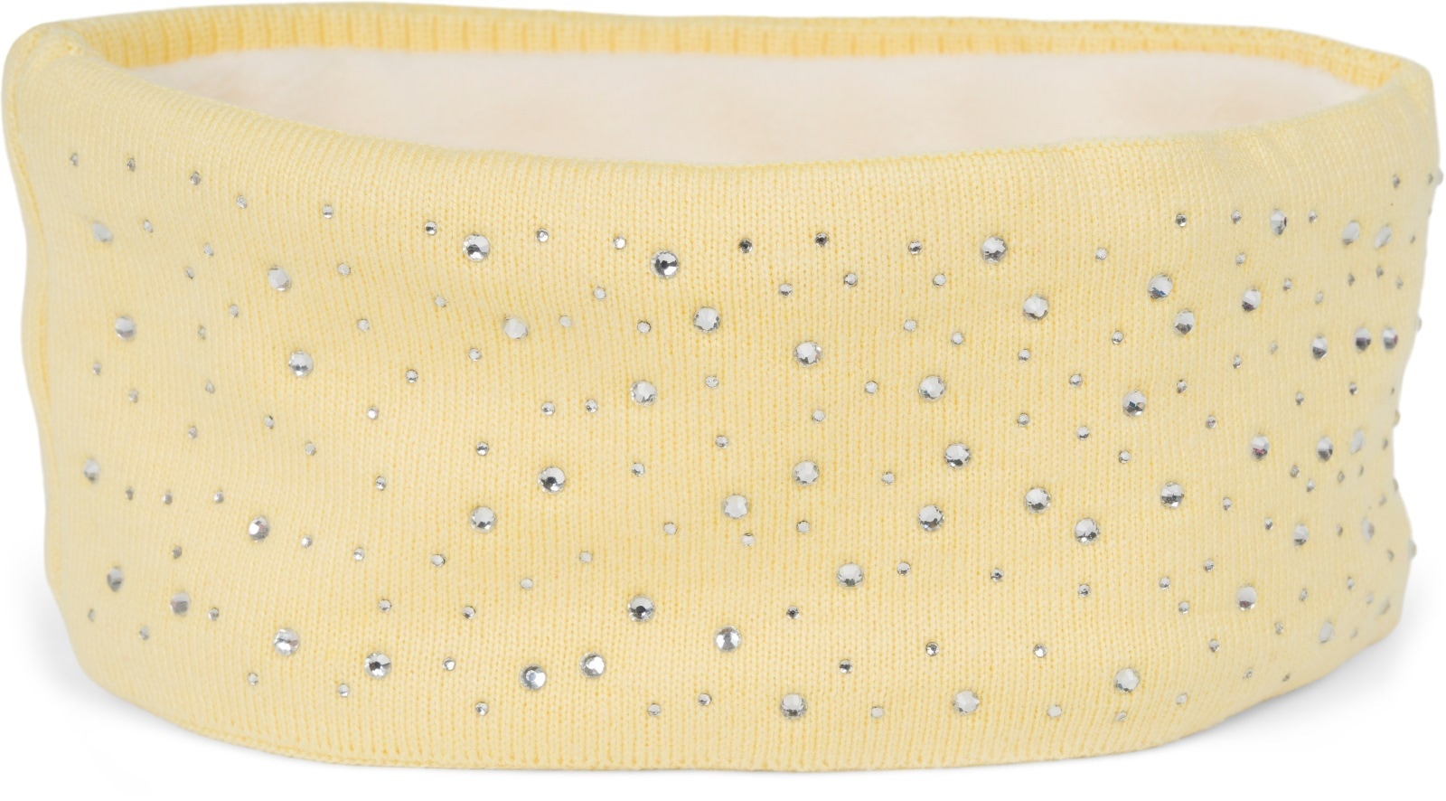 styleBREAKER Stirnband "Feinstrick Stirnband mit Strass" 1 Stk.
