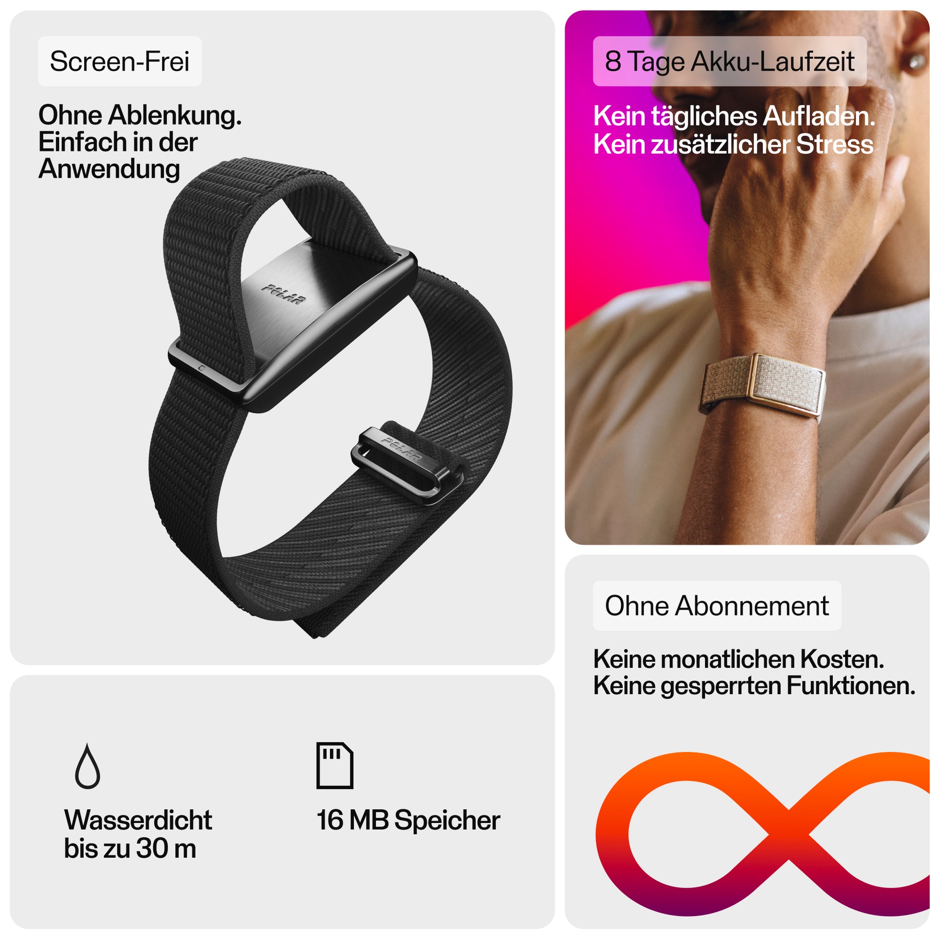 Polar Herzfrequenzsensor »LOOP GEN2 S-L« Sensor ohne Display