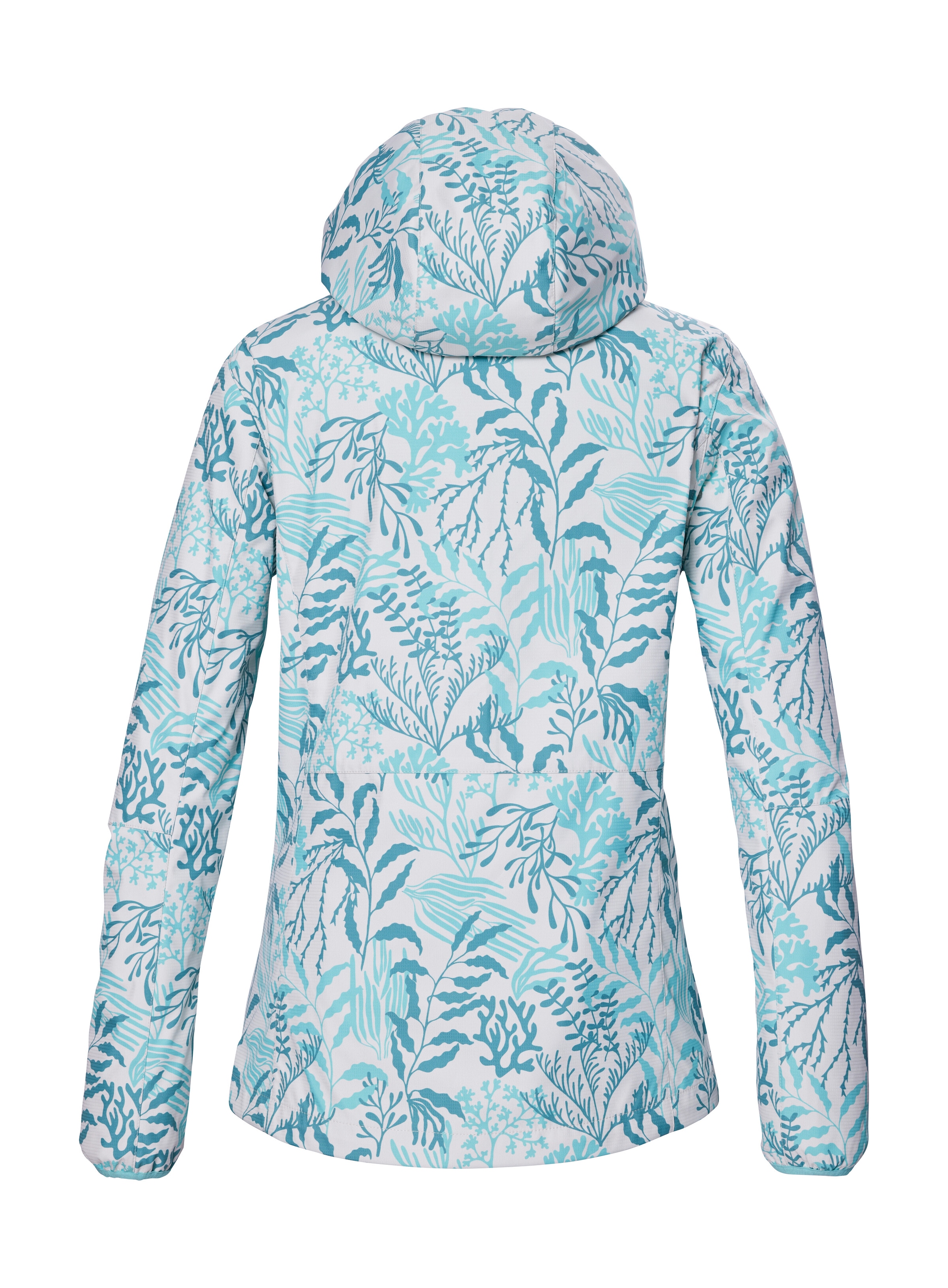 Killtec Softshelljacke »KOS 56 WMN SFTSHLL JCKT«, Wasserabweisende, winddichte Softshelljacke mit floralem Print