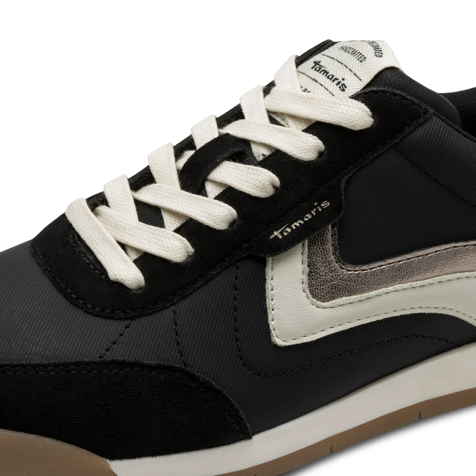 Tamaris Sneaker, Freizeitschuh, Halbschuh, Schnürschuh, weich gepolsterter Schaftrand