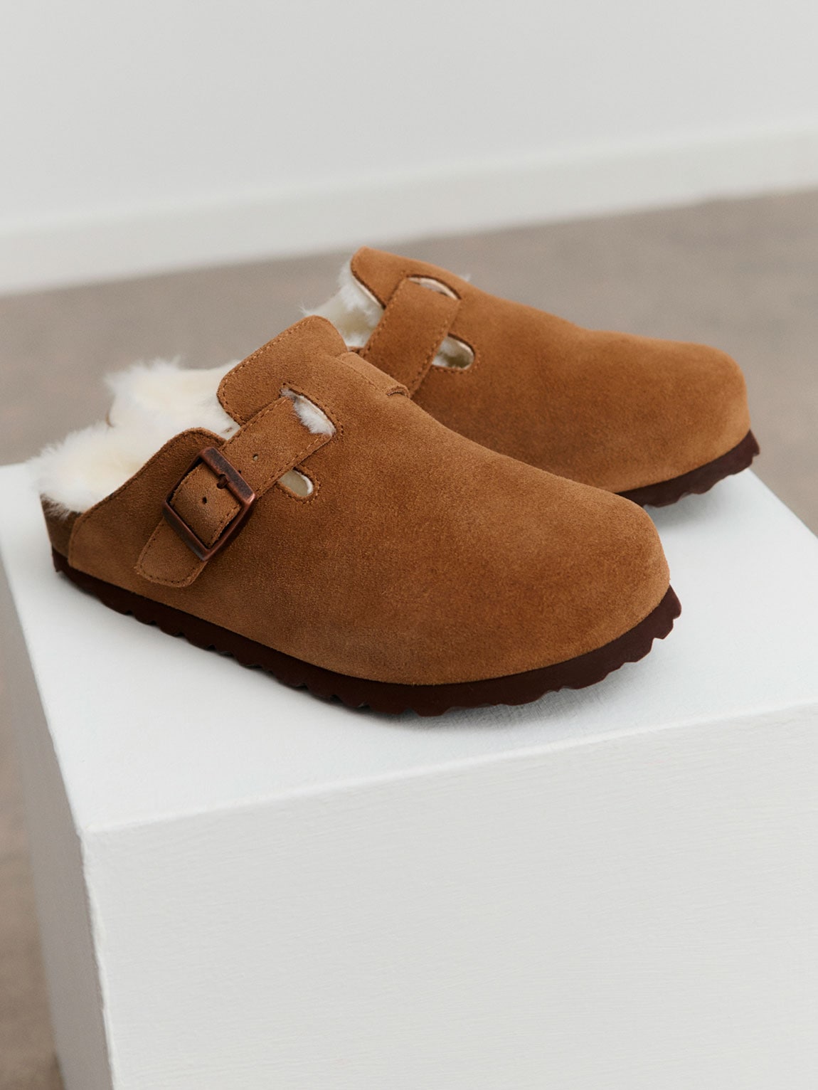 rosemunde Hausschuh "Evelyn Leather Sandals" wärmend, mit Memory-Foam, weic günstig online kaufen