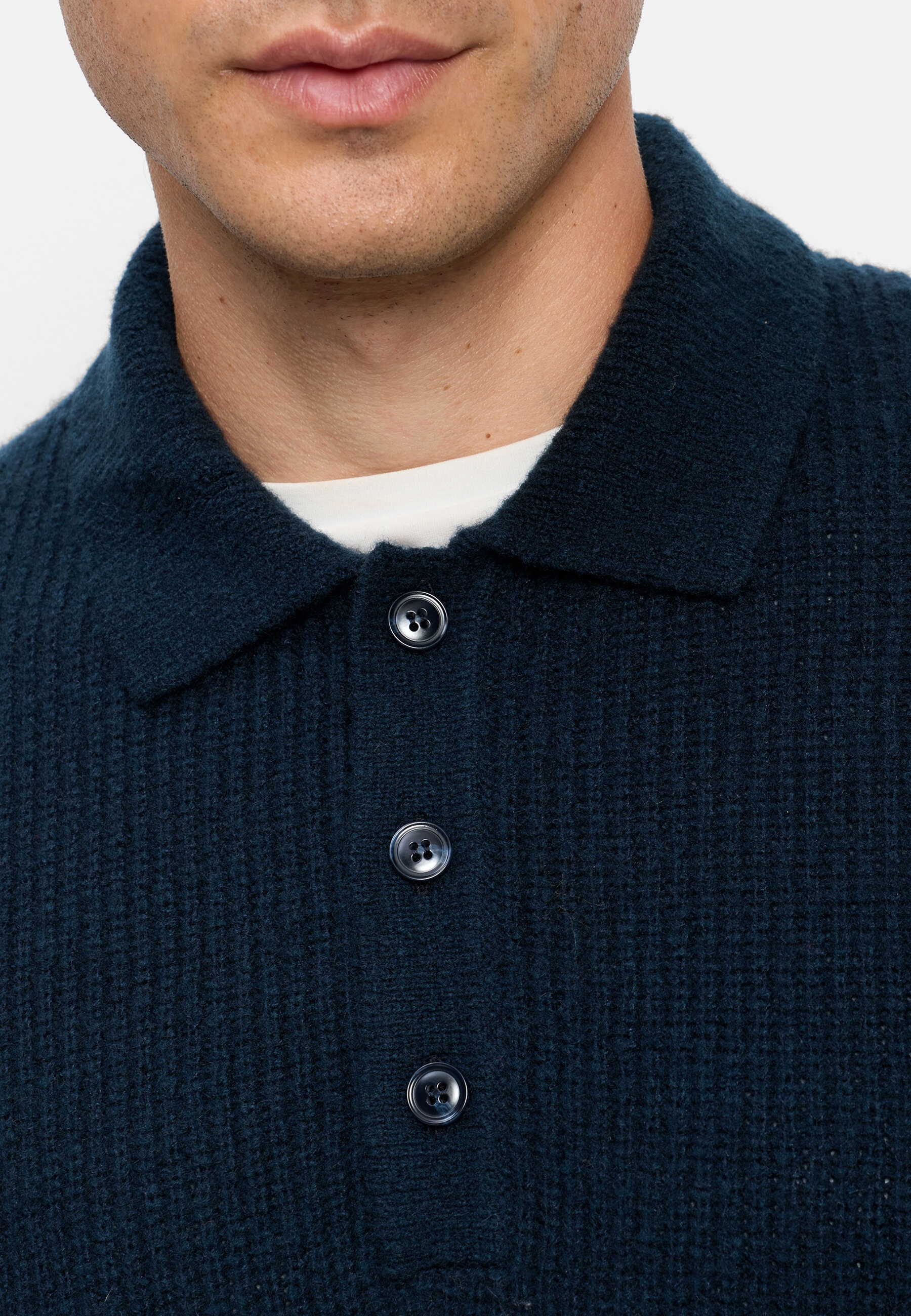 OLYMP Langarm-Poloshirt »OLYMP Casual Strick, Polo langarm«