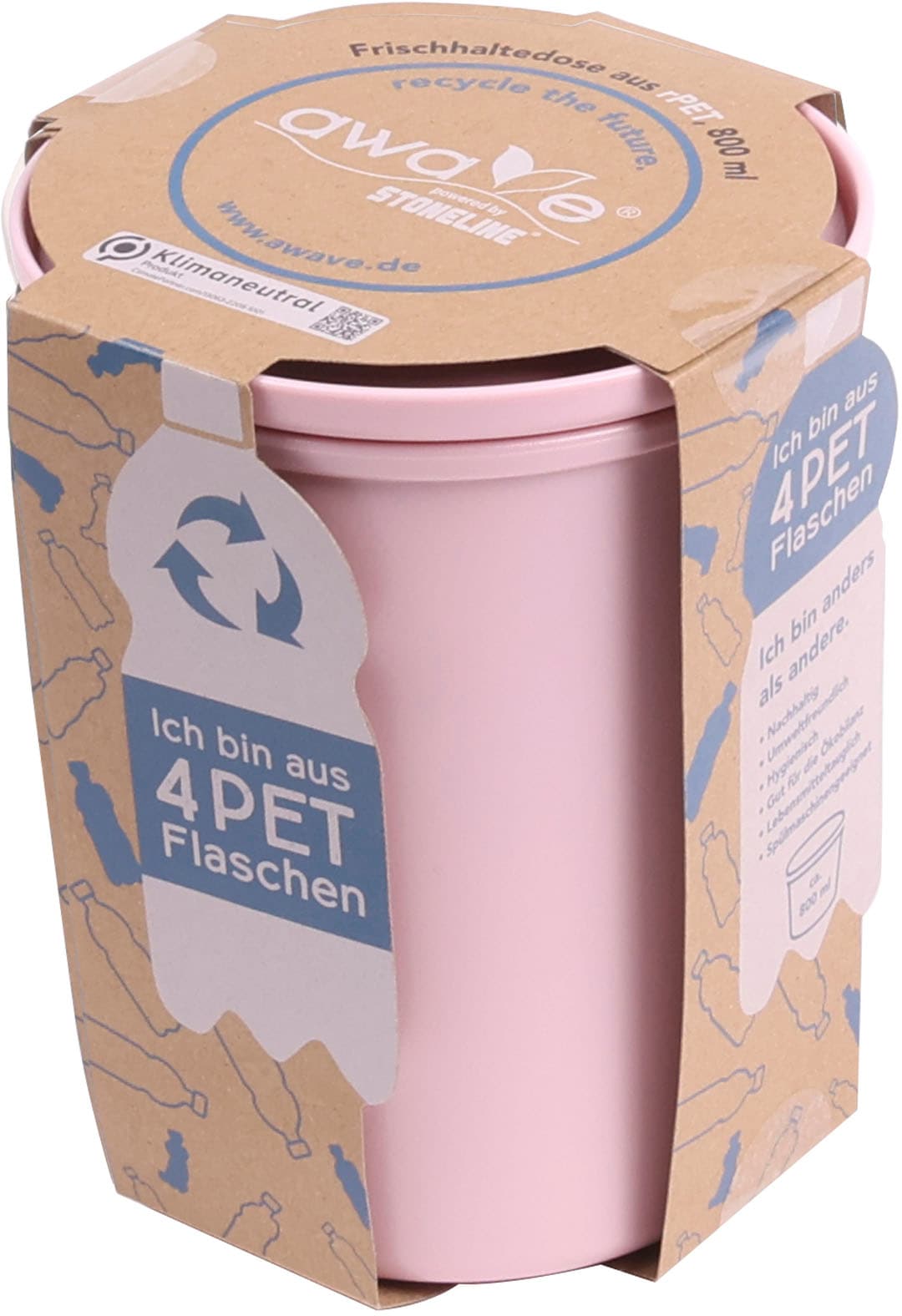 AWAVE® Frischhaltedose »AWAVE«, (1 tlg.), mit rPET