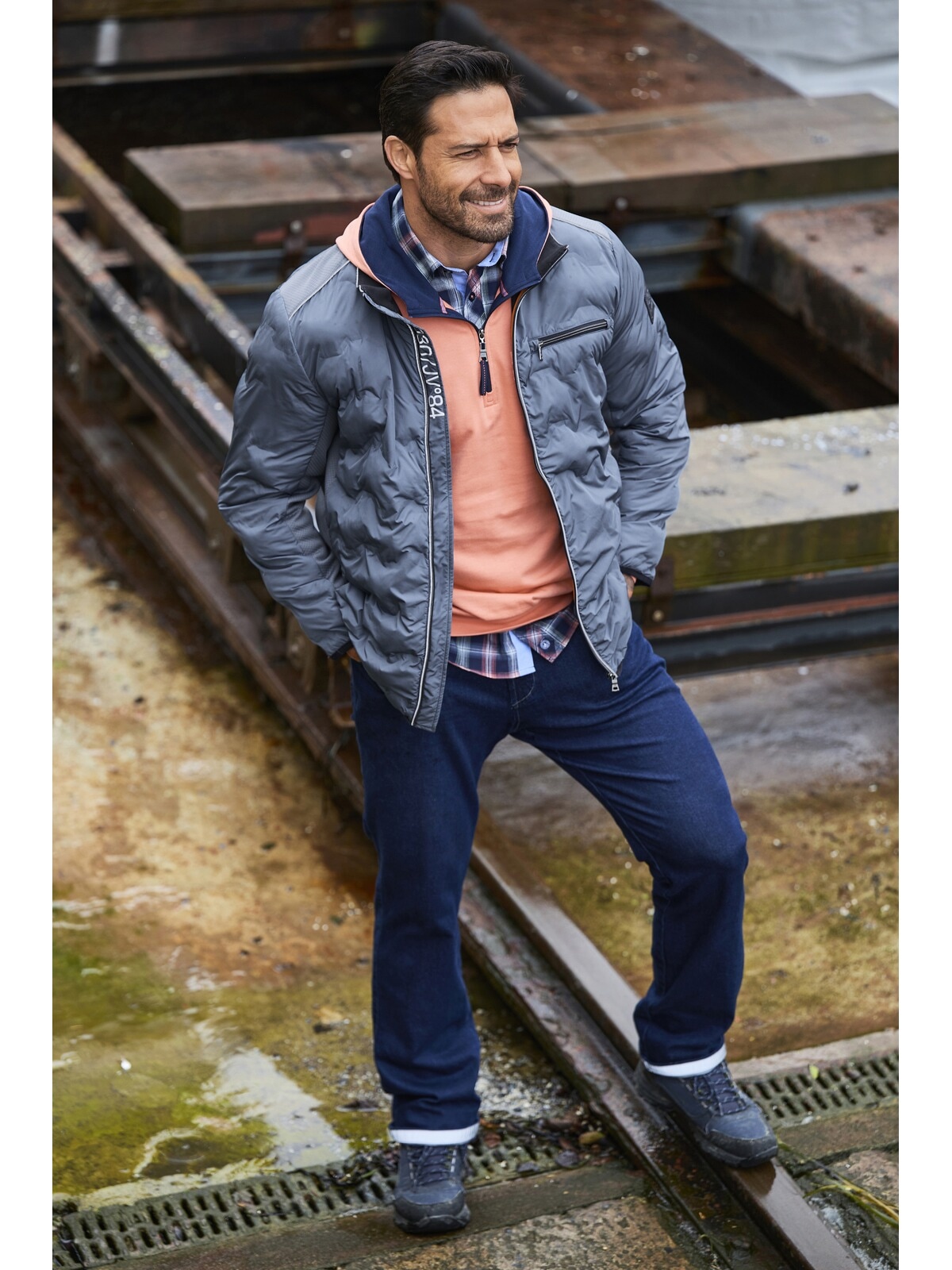 Jan Vanderstorm Steppjacke »Steppjacke TELLTAN«, (1 St.)