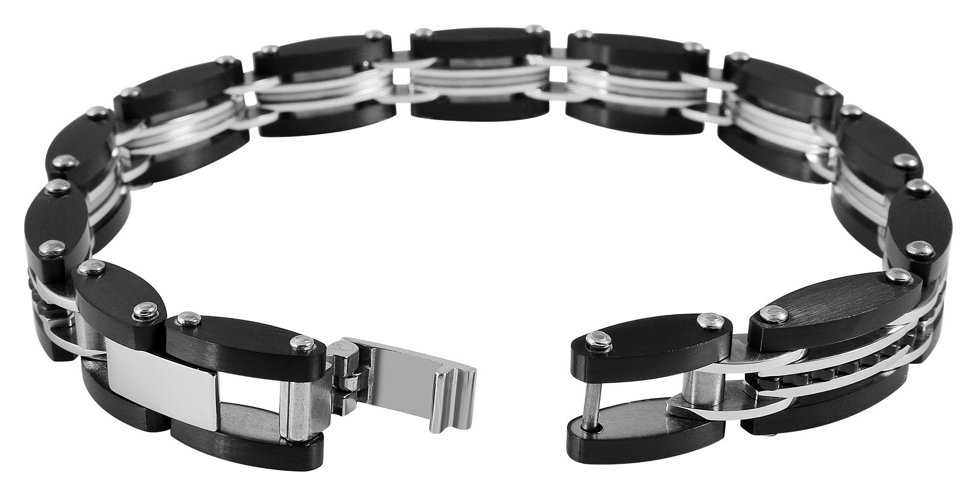 Adelia´s Gliederarmband »Herren Armband – Gliederarmband aus Edelstahl 21 cm« Ein kleines Geschenk mit großer Wirkung