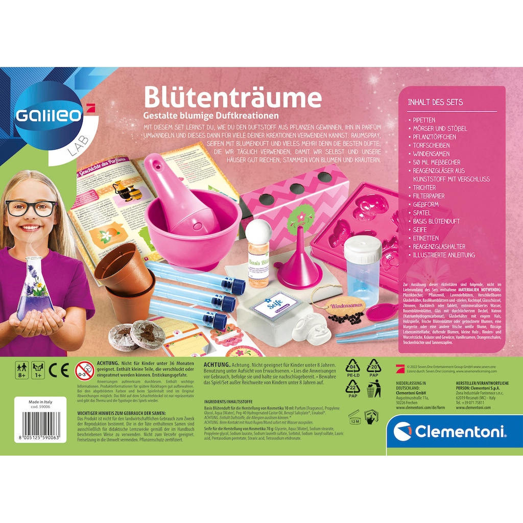 Clementoni® Experimentierkasten »Galileo, Blütenträume«