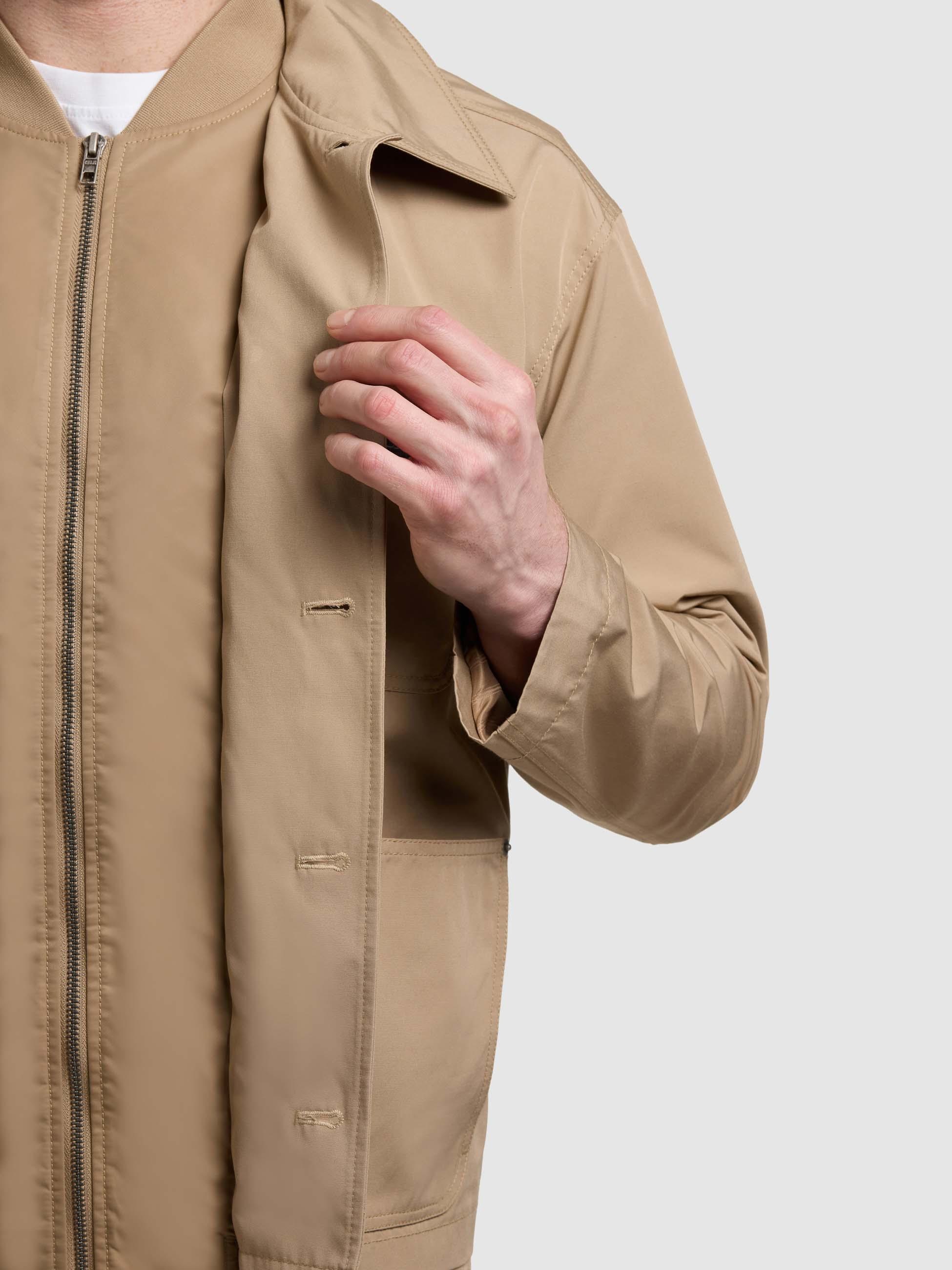 khujo Hemdjacke »Raise« Hybride Herrenjacke mit Bomberjacken-Elementen