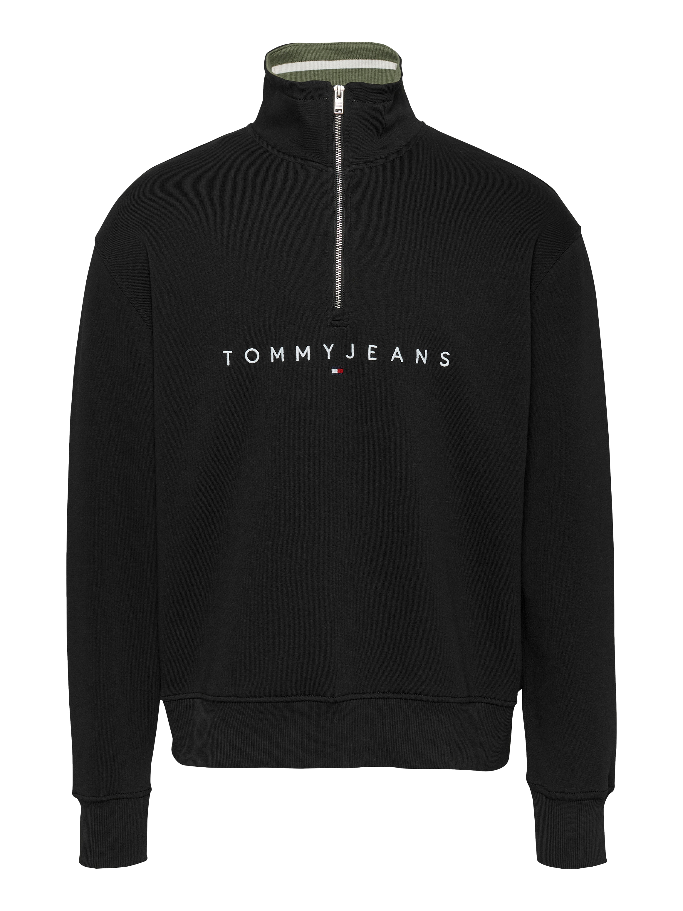 Tommy Jeans Sweatshirt »TJM RLX LINEAR 1/4 ZIP«, Mit Rundhalsausschnitt