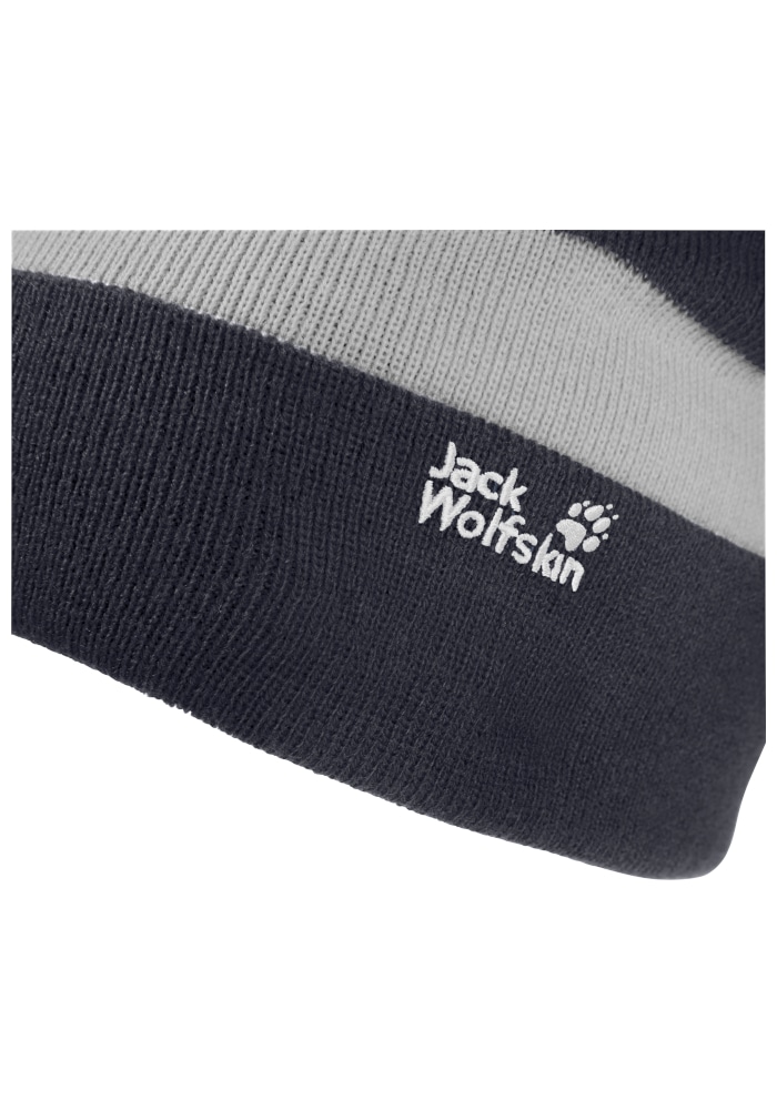 Jack Wolfskin Beanie »STRIPY KNIT BEANIE K« Kindermütze, warm, gestreift