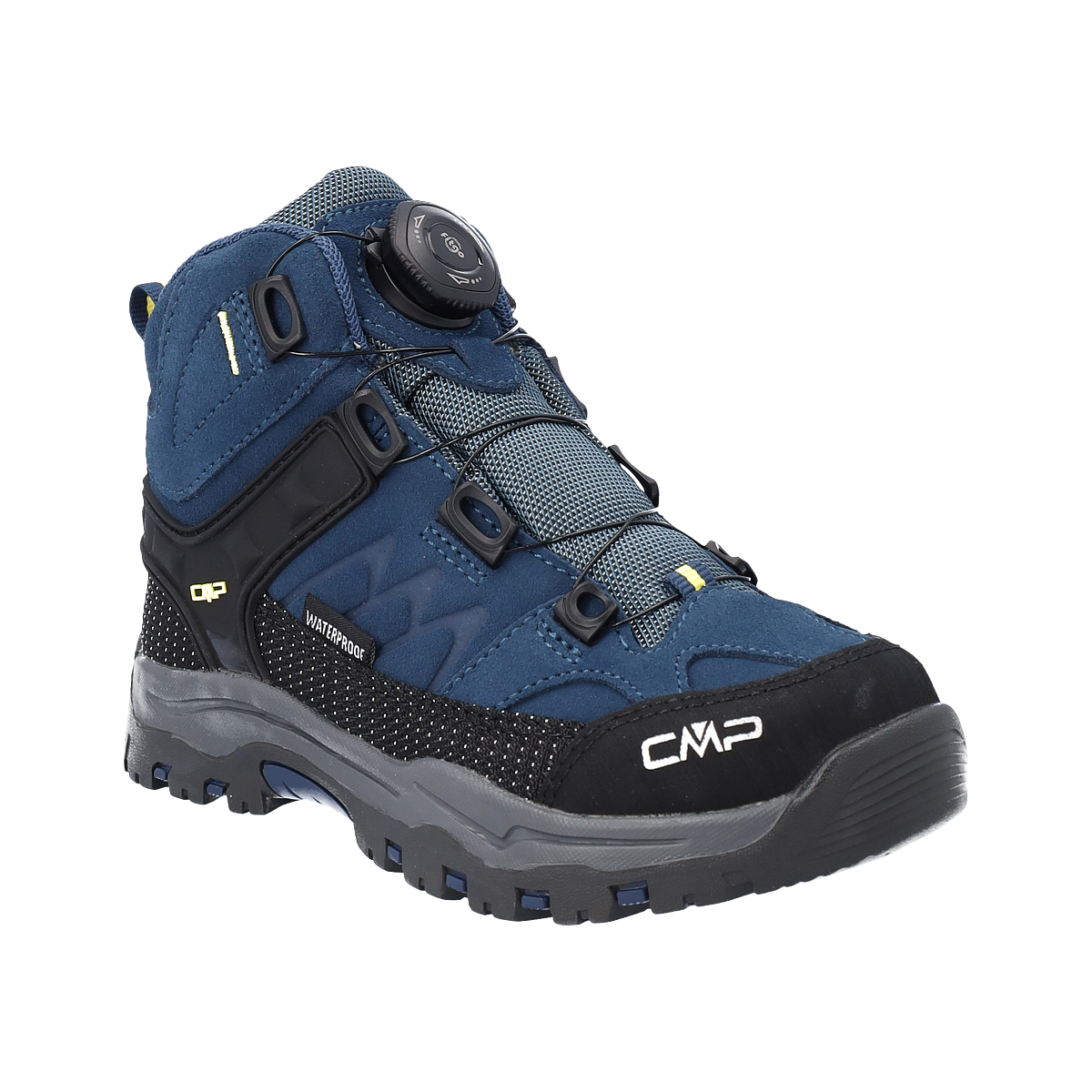 CMP Kinder Outdoorschuh "KIDS KIRUNA MID FITGO TREKKING SHOES WP", Gr. 36, gelb, Leder, Schuhe, wasserdicht