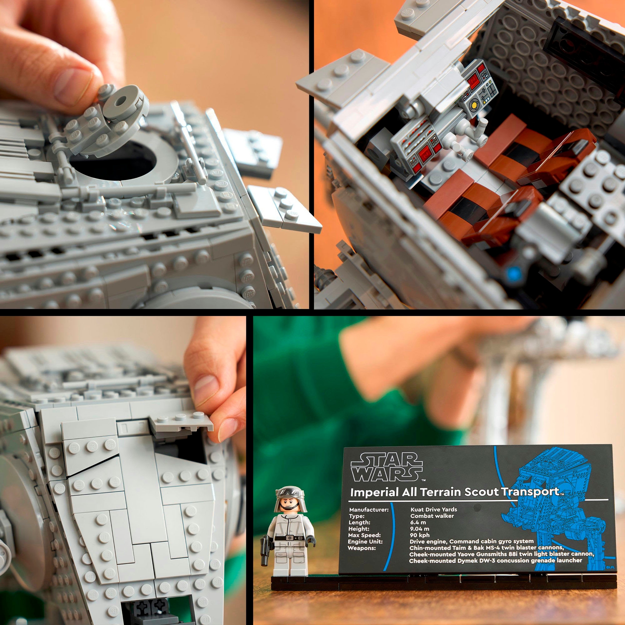 LEGO® Konstruktionsspielsteine »AT-ST Kampfläufer (75417), LEGO Star Wars™«, (1513 St.), Made in Europe