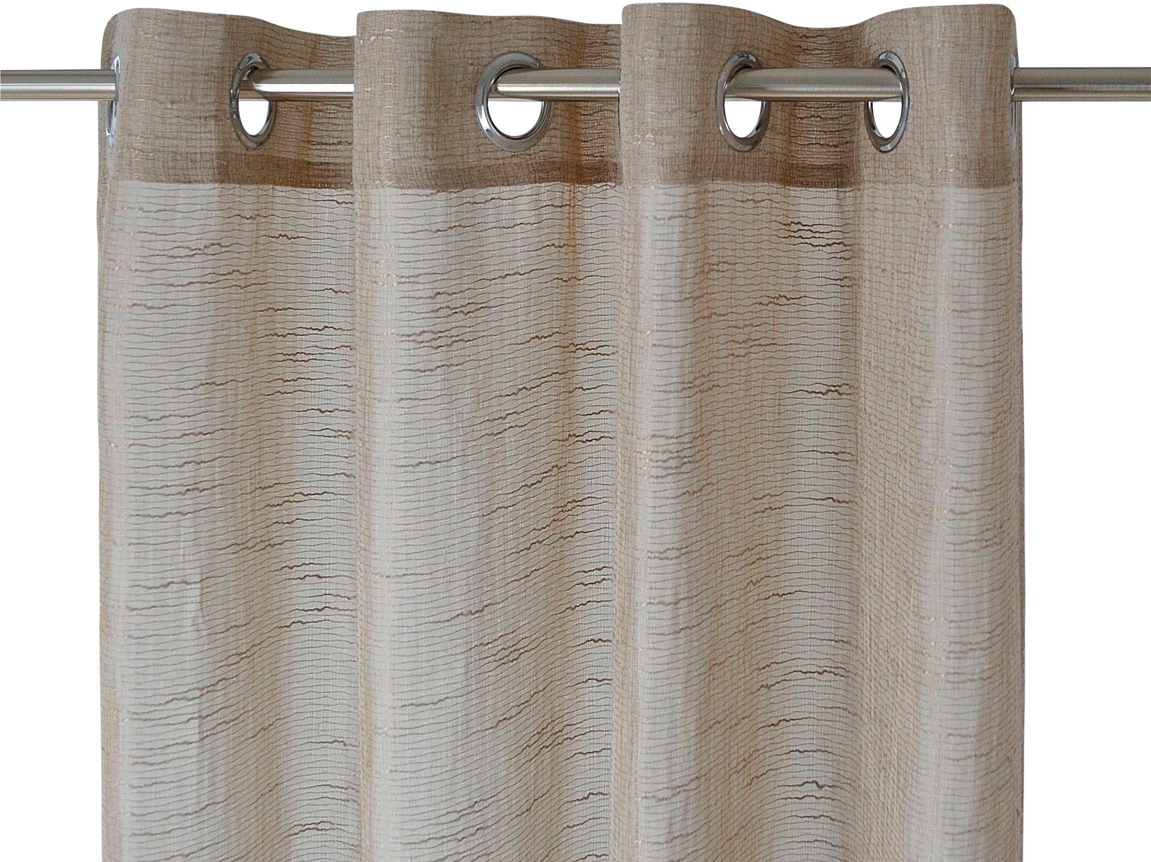 Thumbnail - Kutti Vorhang "Celtic" Ösen 1 Stk. tlg. Gardine halbtransparent, Leinenoptik, Effektgarn