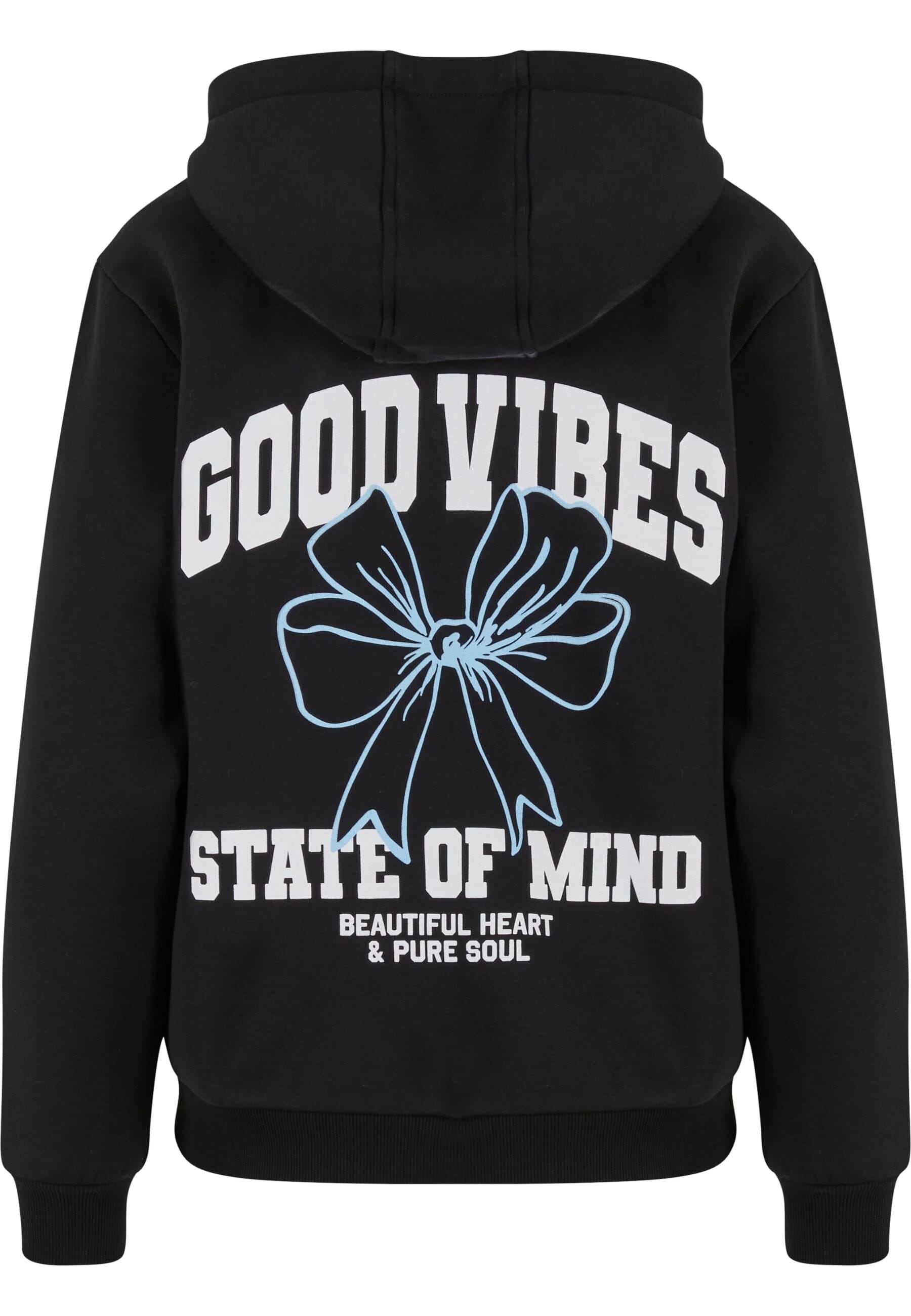 Miss Tee Kapuzenpullover »Miss Tee Good Vibes Bow Ladies Fluffy Hoody«, (1 tlg.)