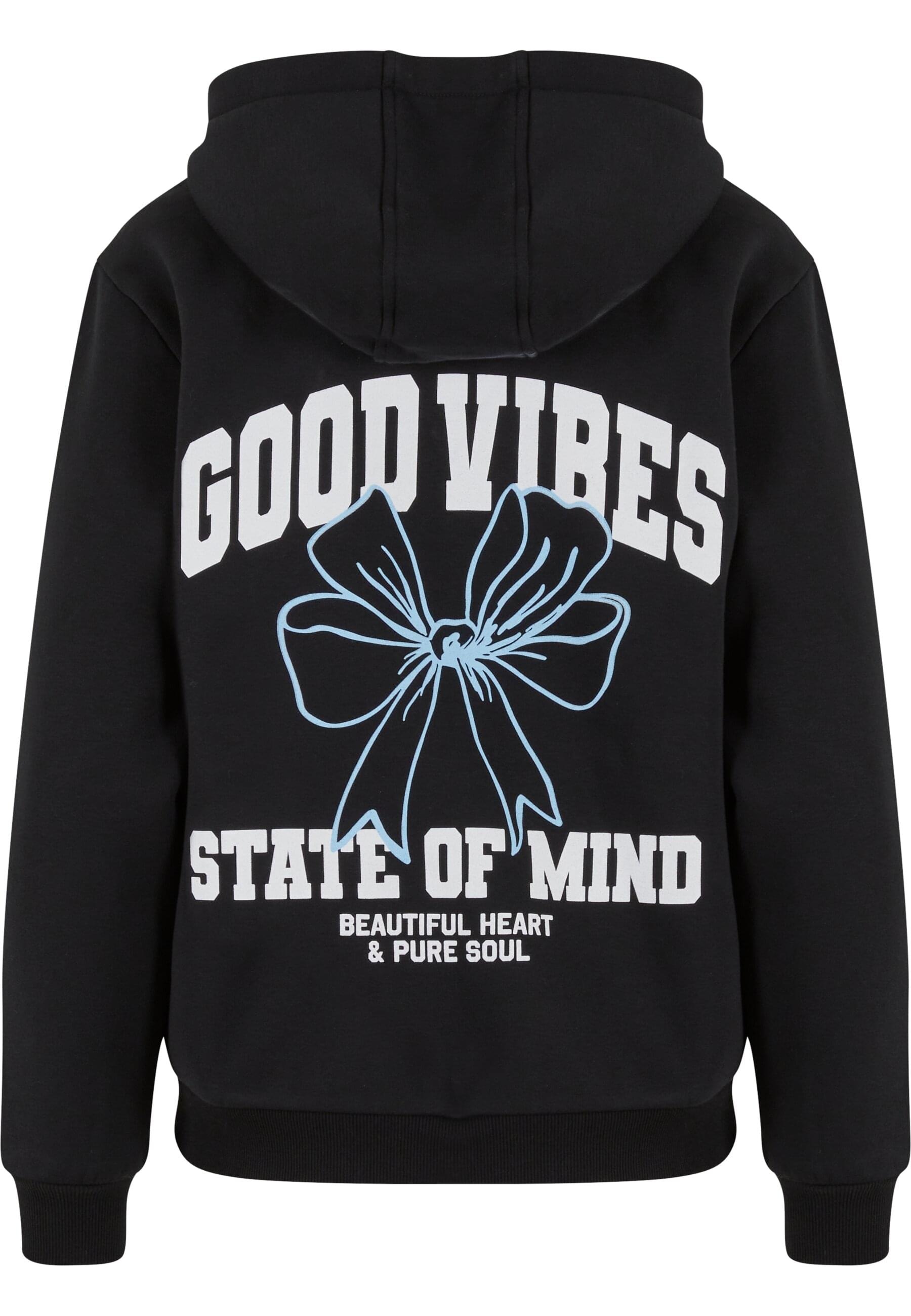 Miss Tee Kapuzenpullover "Miss Tee Good Vibes Bow Ladies Fluffy Hoody" günstig online kaufen