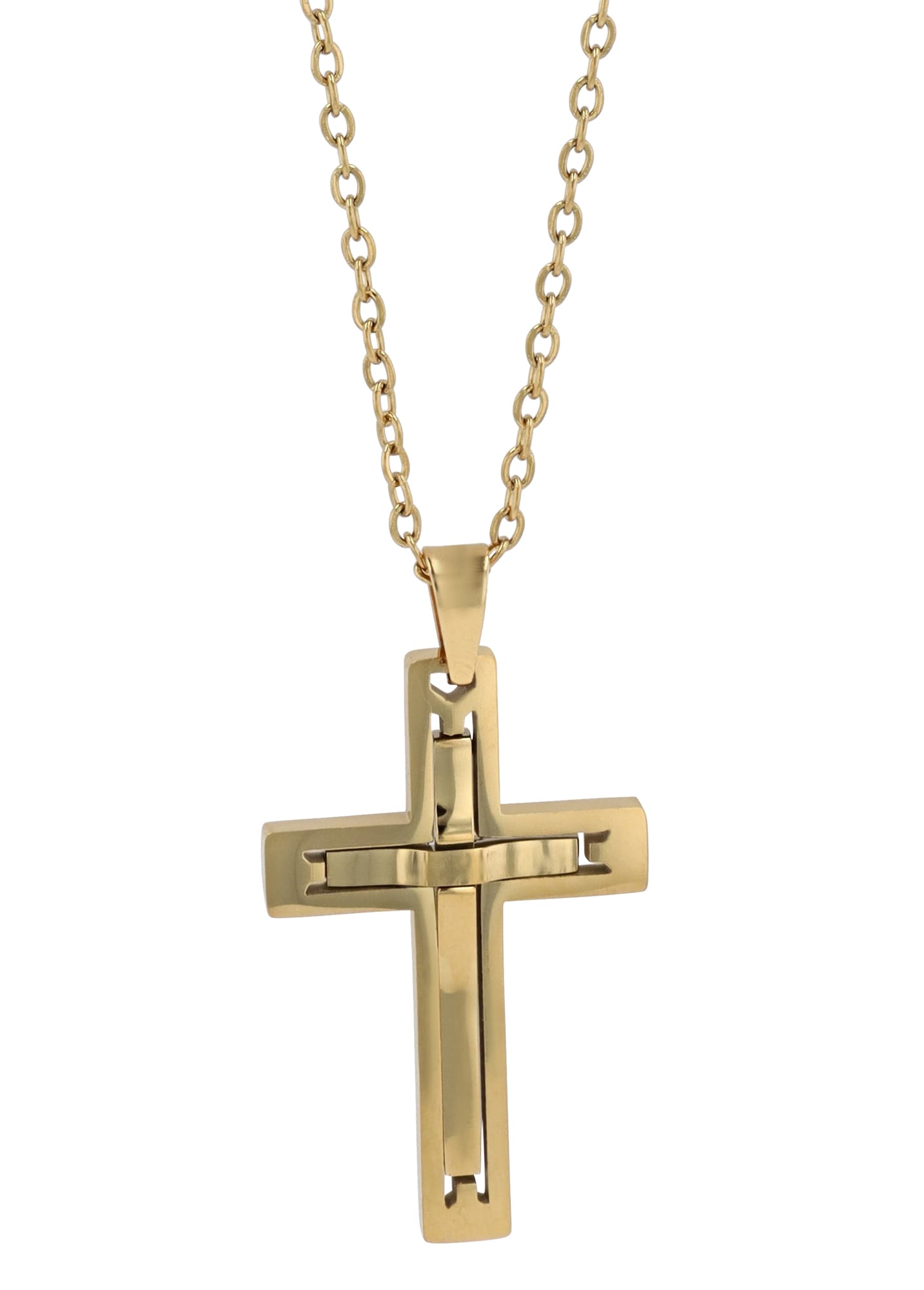 Adelia´s Kette ohne Anhänger »Herren Halskette mit Anhänger – Kreuz aus Edelstahl« Zum Verschenken – ideal zum einfach so