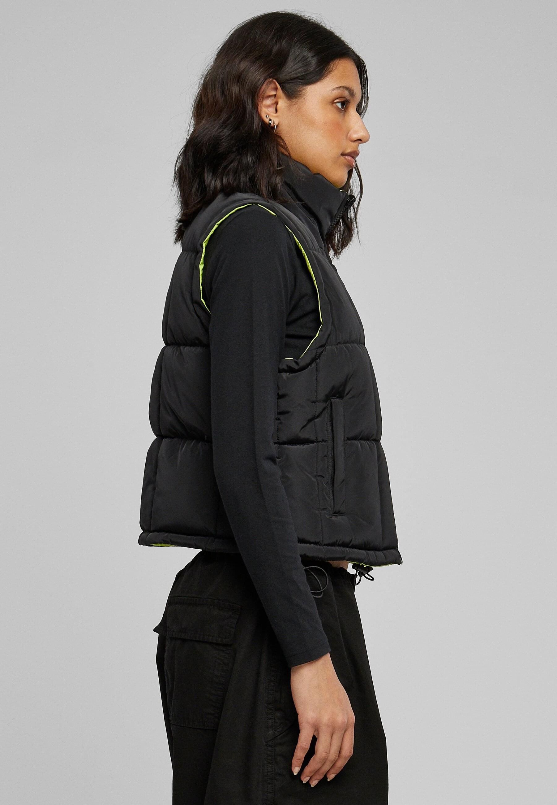 URBAN CLASSICS Steppweste »Urban Classics Damen Ladies Reversible Cropped Puffer Vest«