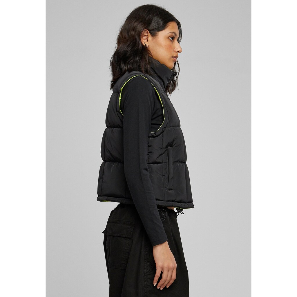 URBAN CLASSICS Steppweste »Urban Classics Damen Ladies Reversible Cropped Puffer Vest«