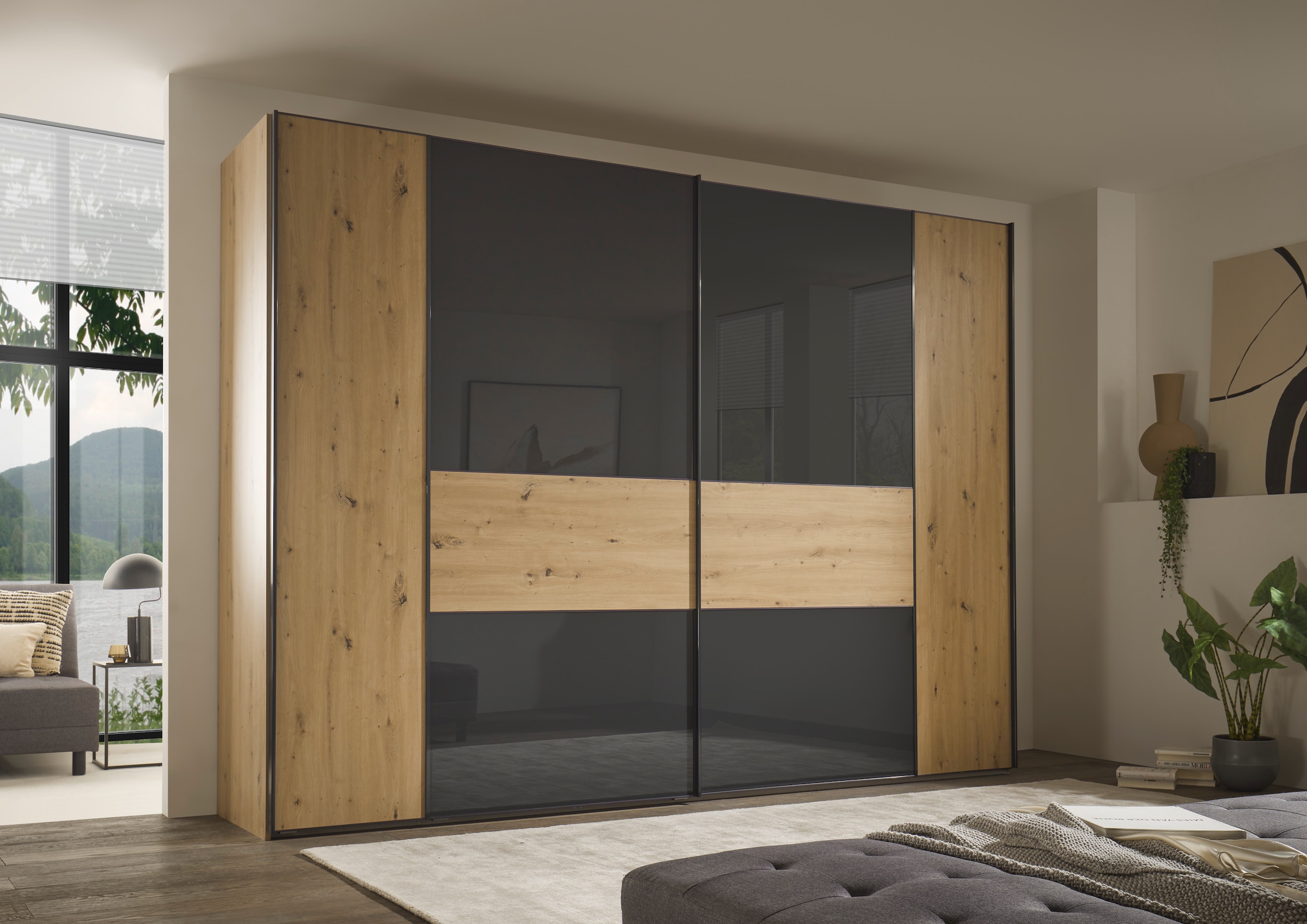 STAUD Schwebetürenschrank "Sonett 321G, Made in Germany", mit vier verschie günstig online kaufen