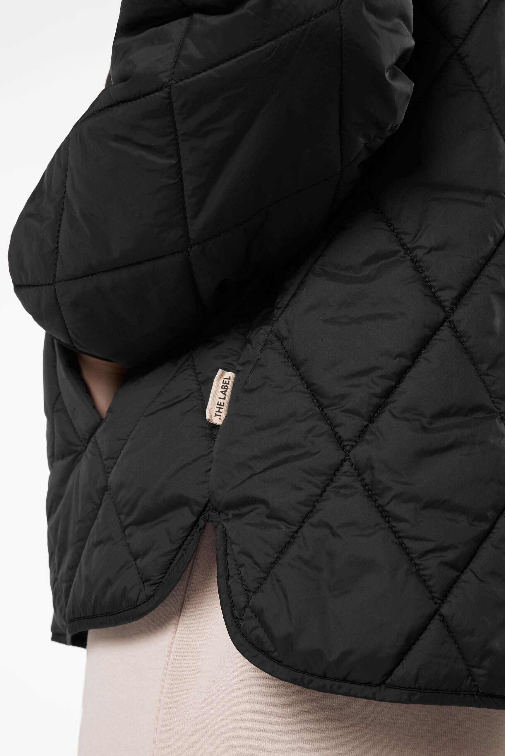 SENSES.THE LABEL Outdoorjacke, ohne Kapuze, mit Elastikbündchen