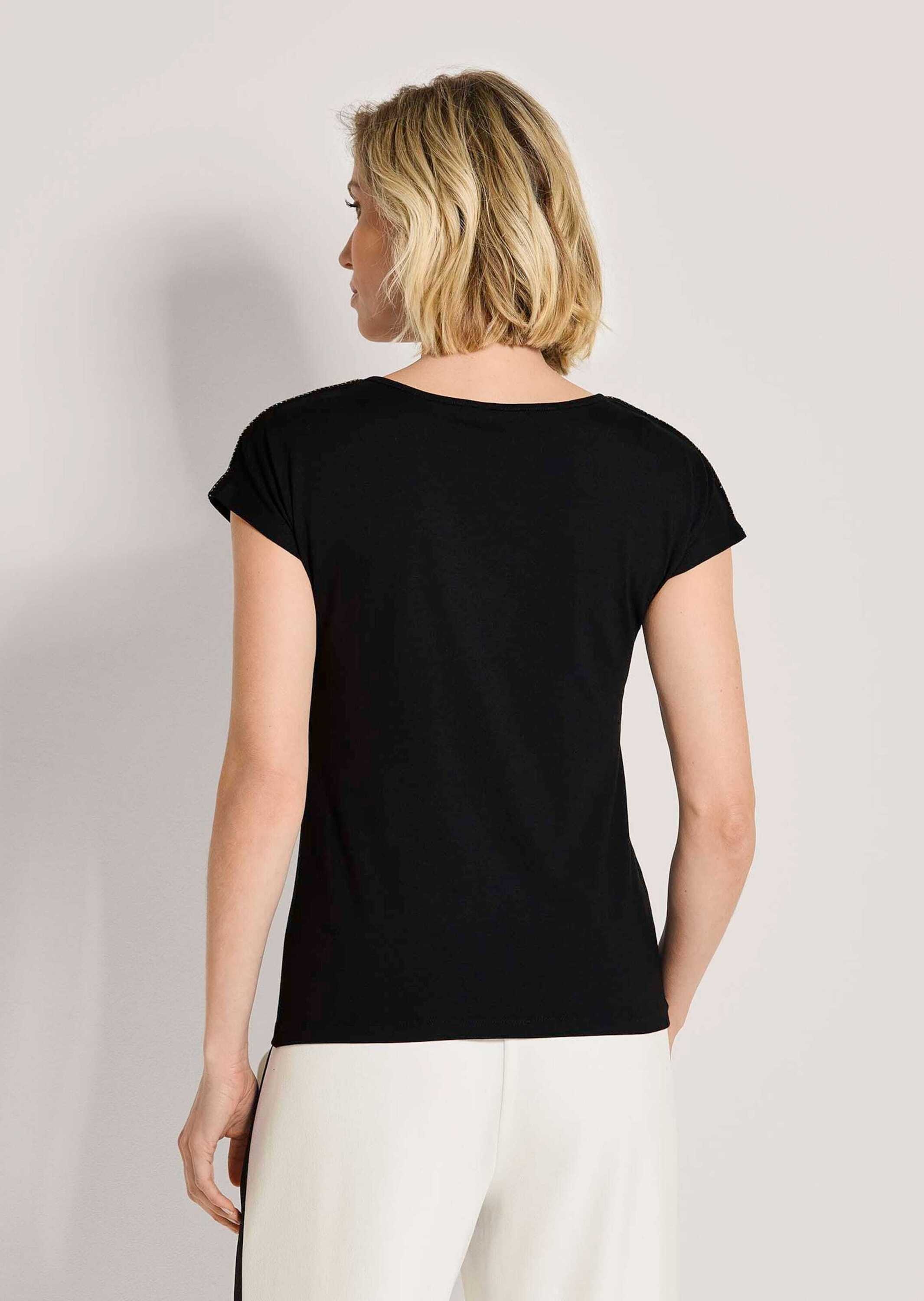 MADELEINE Kurzarmshirt »Shirt Cut-out-Shirt mit Schmuckband«