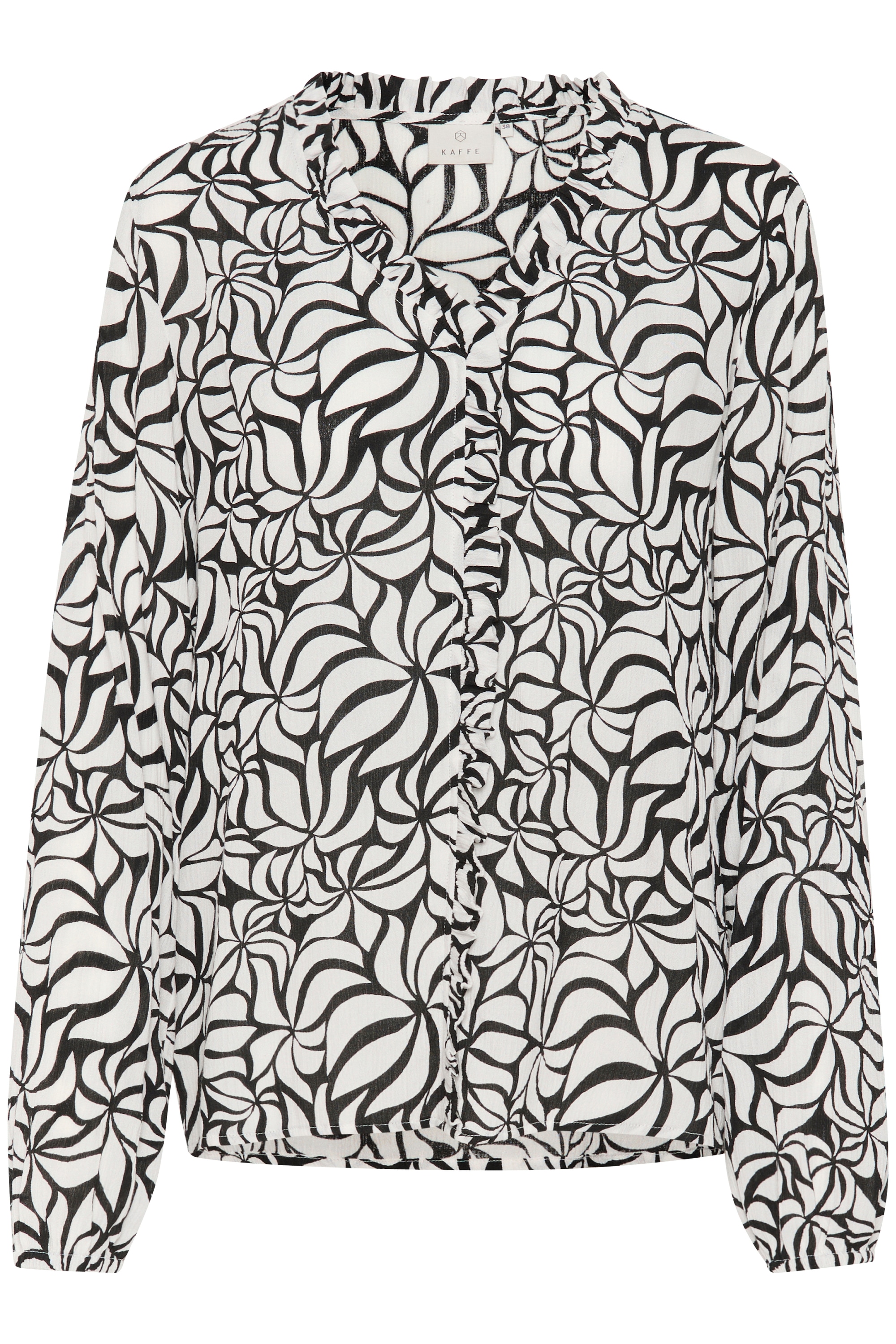 KAFFE Langarmbluse "Damen Bluse langarm KAellen"