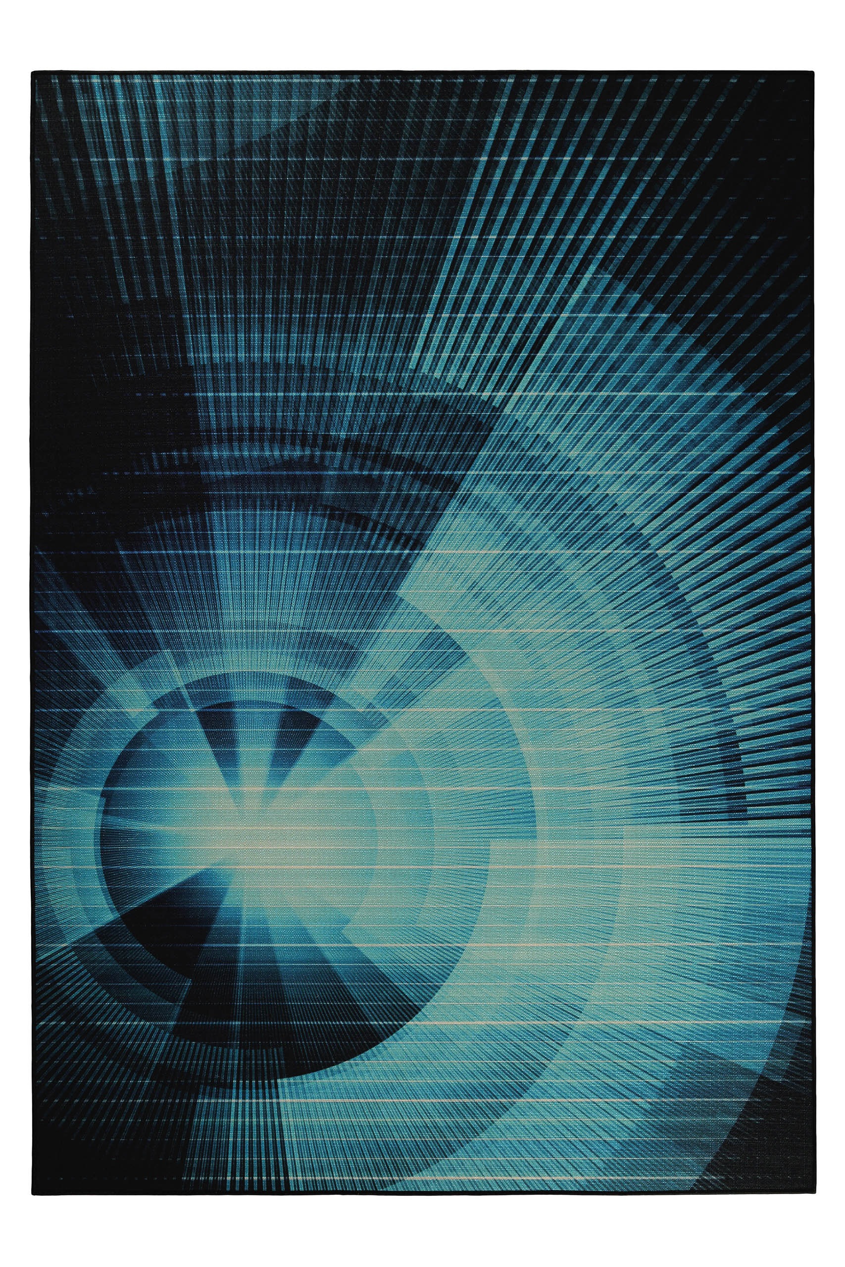 Wecon Home Cyber Swirl Rug Blue 110x160cm 2
