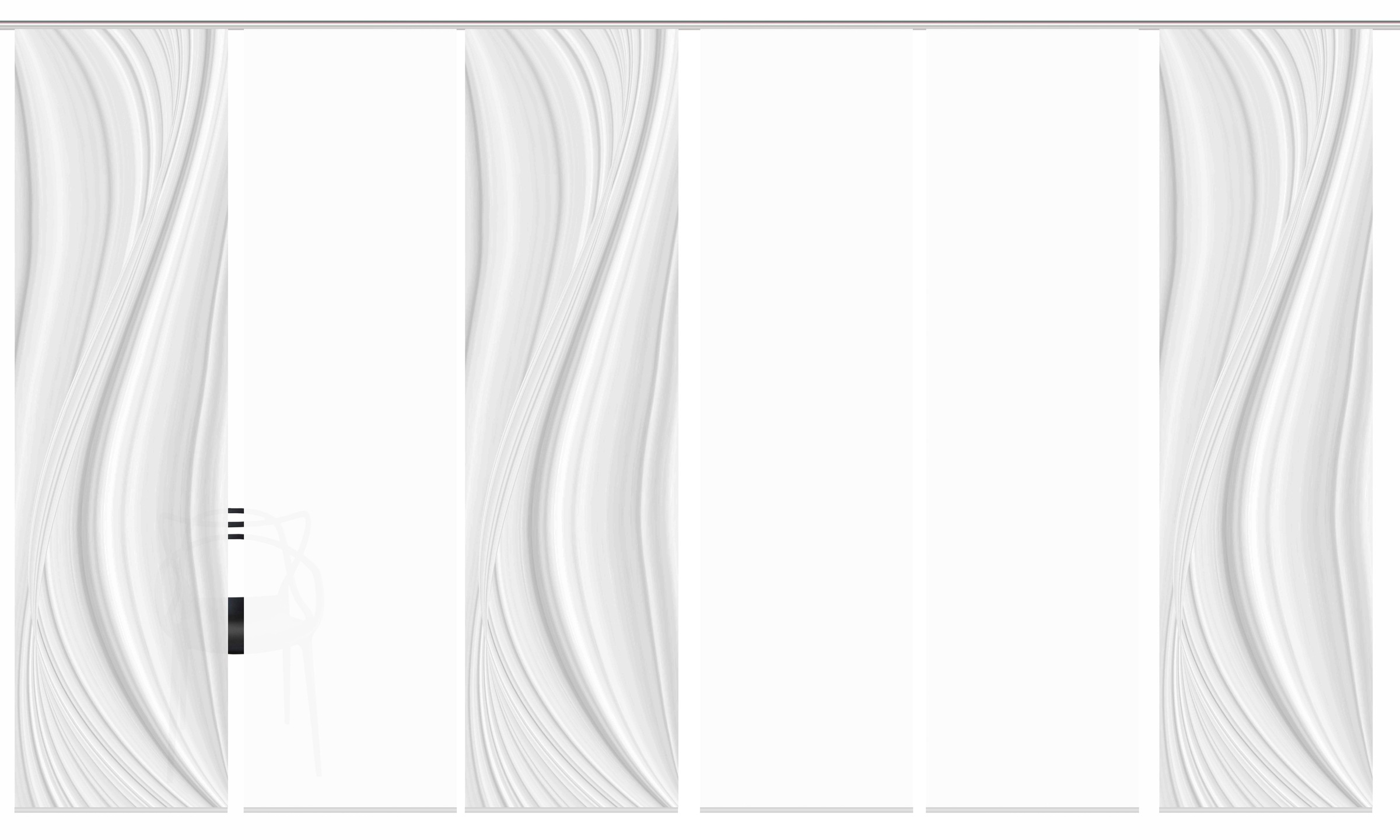 HOME WOHNIDEEN Schiebegardine "LAURINA 6er SET" Paneelwagen 6 Stk. tlg. Sch günstig online kaufen