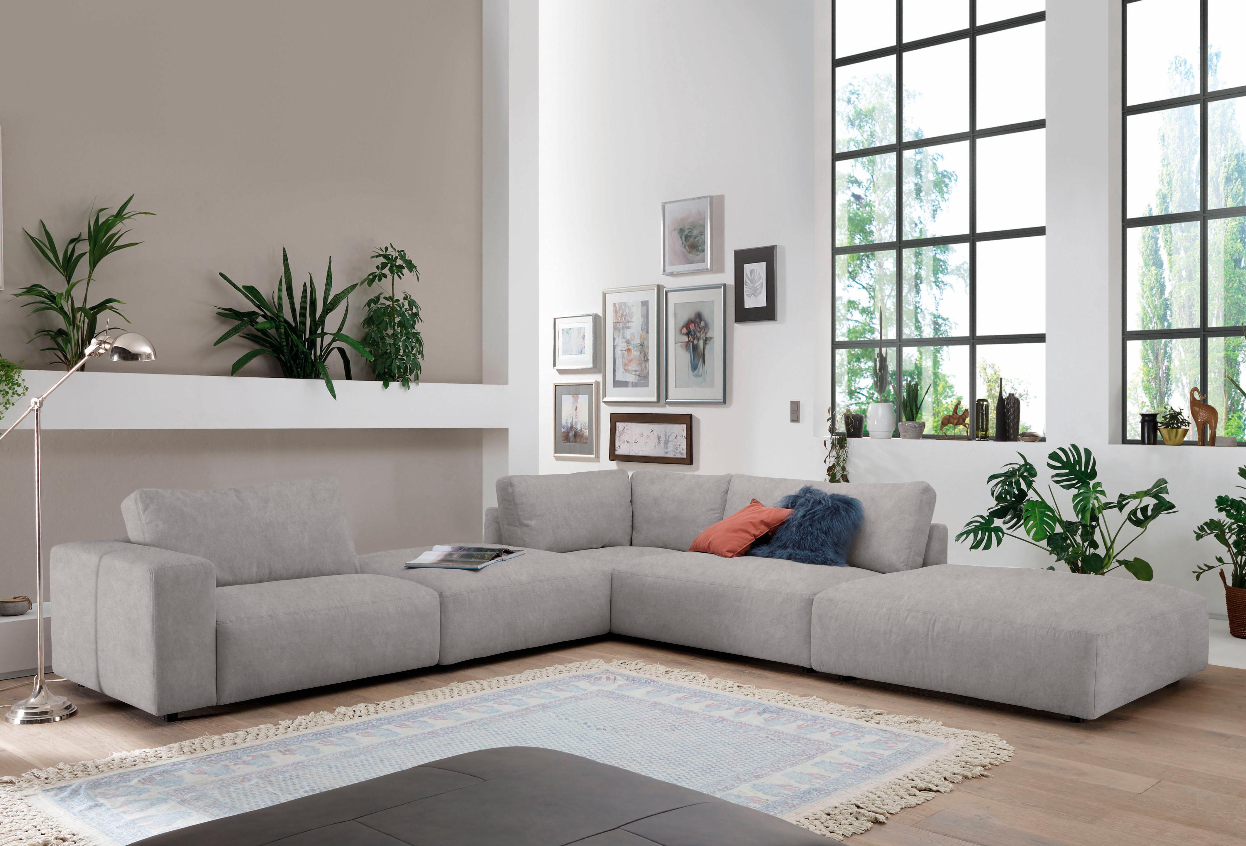 Musterring Ecksofa "LUCIA L-Form" in vielen Qualitäten und 4 verschieden Nähten