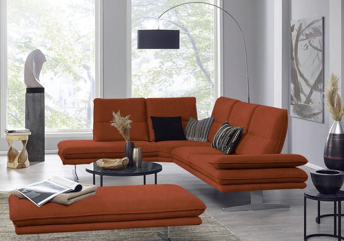 W.SCHILLIG Ecksofa "broadway, Designsofa, mit tollem Sitzkomfort, L-Form", günstig online kaufen