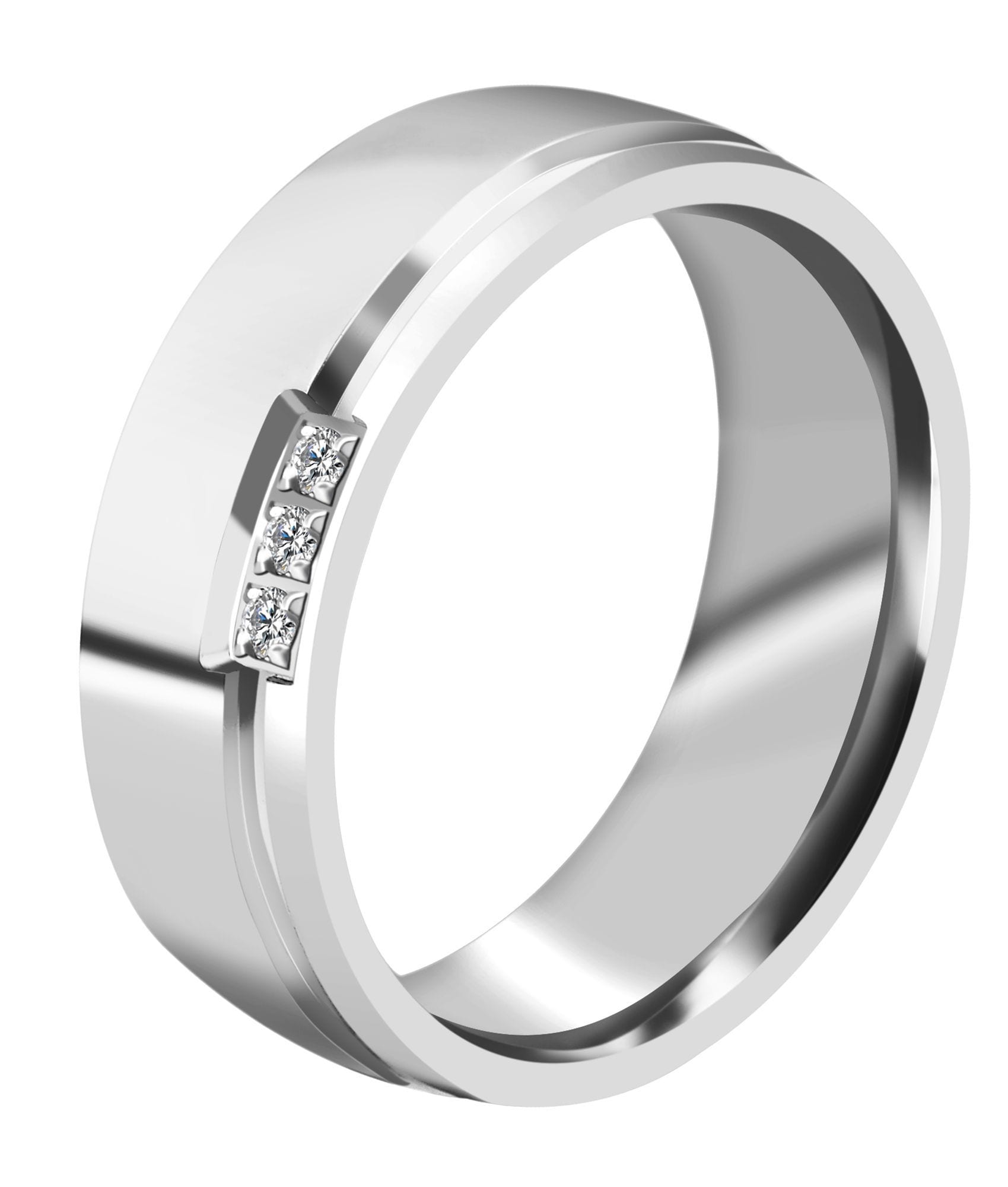 Adelia's Women's Ring Stainless Steel Silver Size 54