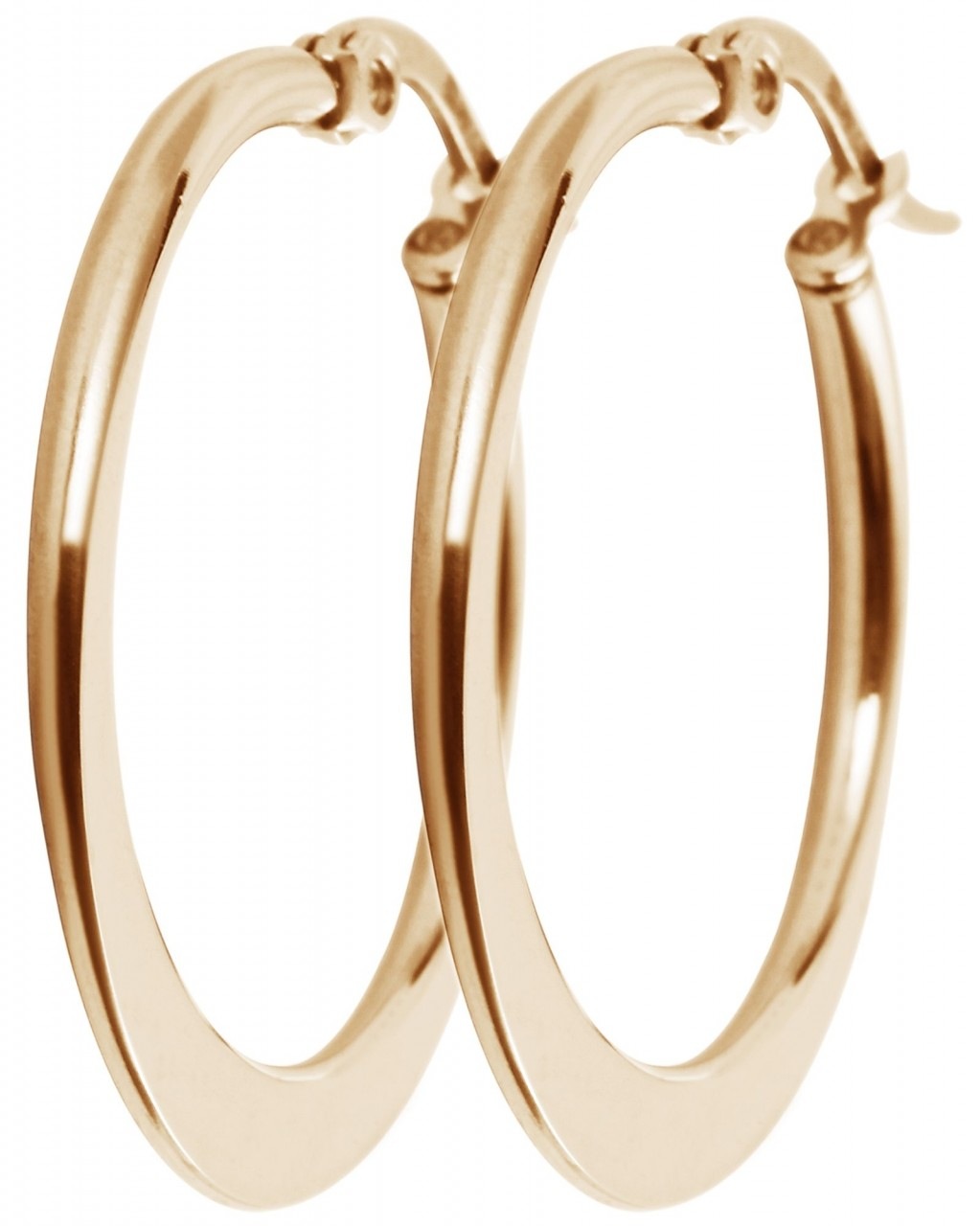 Adelia´s Paar Creolen »Damen Creolen aus poliertem Edelstahl Ø 26 mm«